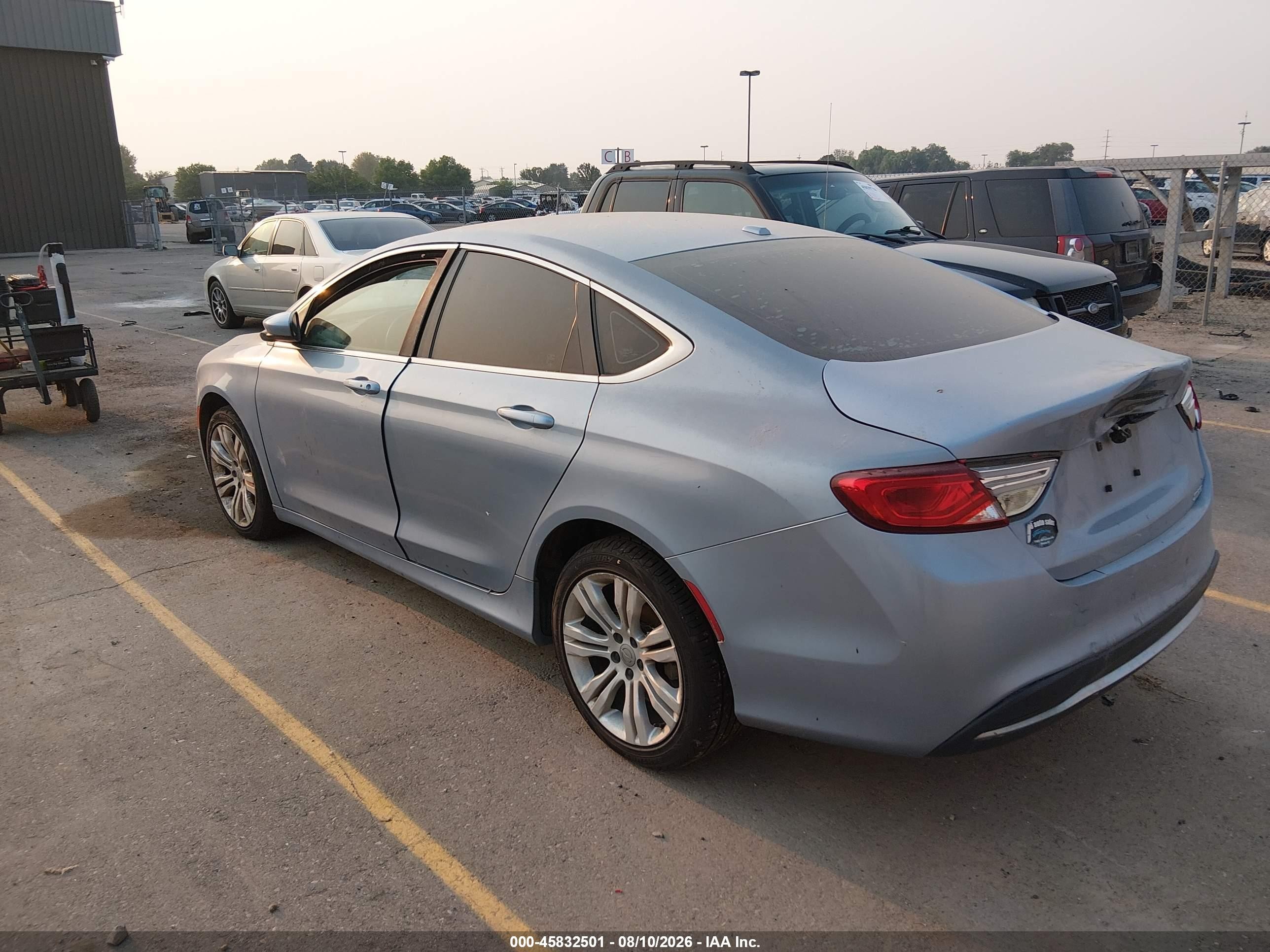 2015 Chrysler 200 Limited Blue vin: 1C3CCCAB2FN717473
