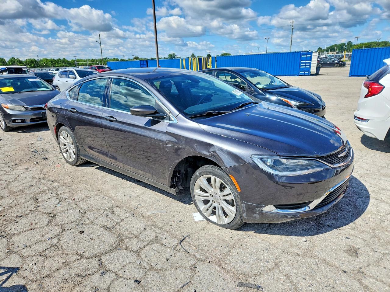 2015 Chrysler 200 Limited Gray vin: 1C3CCCAB2FN754569