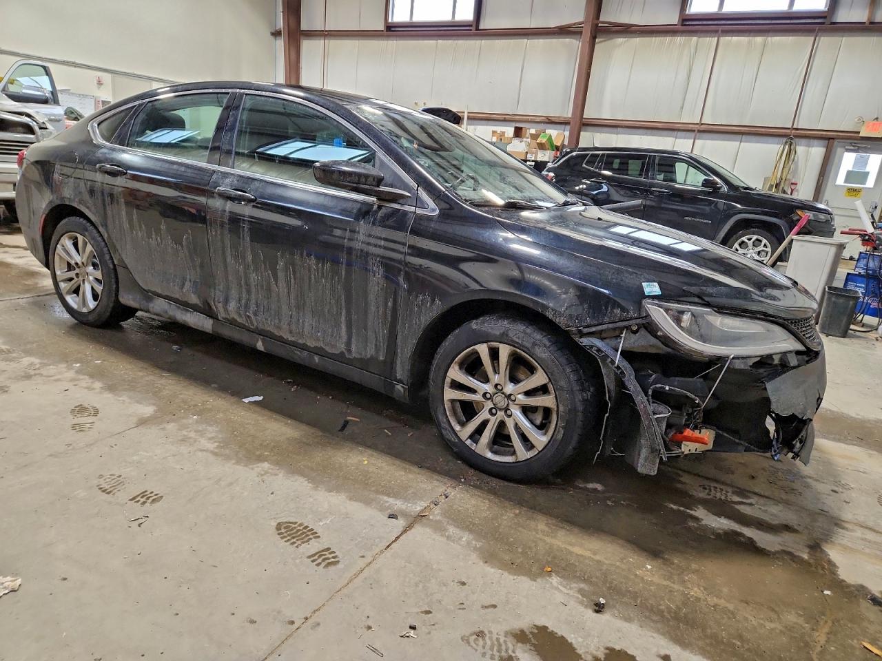 2015 Chrysler 200 Limited Black vin: 1C3CCCAB2FN757570
