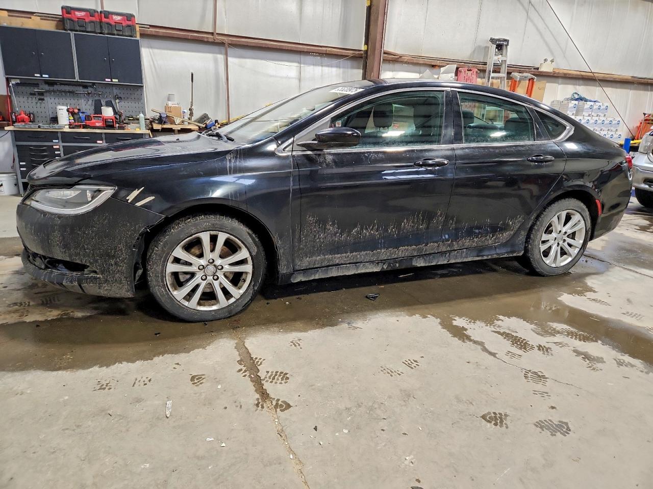 2015 Chrysler 200 Limited Black vin: 1C3CCCAB2FN757570