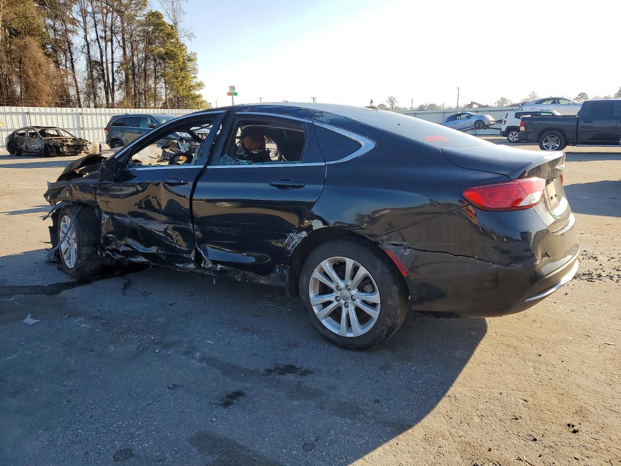 2016 Chrysler 200 Limited Black vin: 1C3CCCAB2GN181786