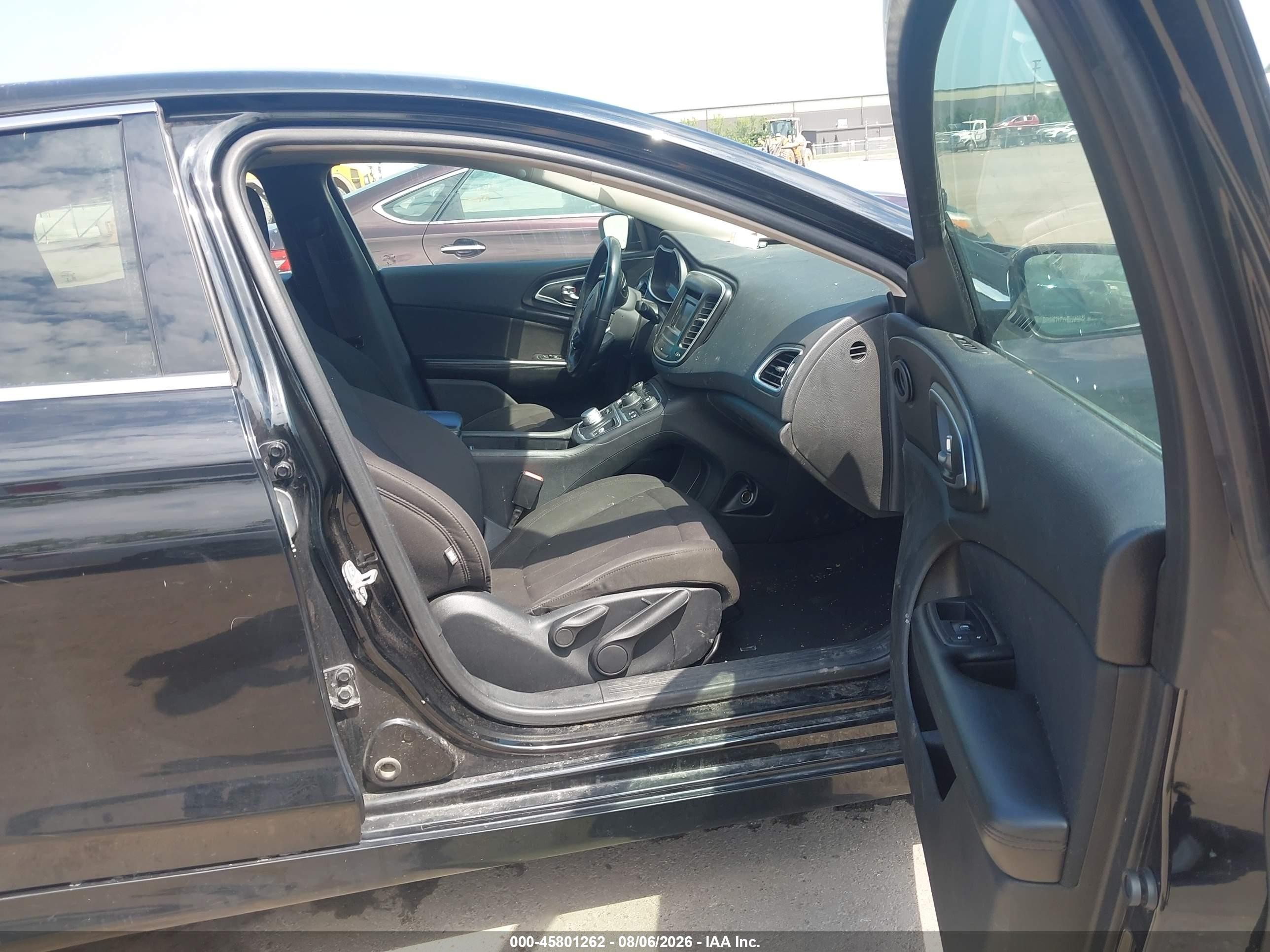 2015 Chrysler 200 Limited Black vin: 1C3CCCAB3FN533028