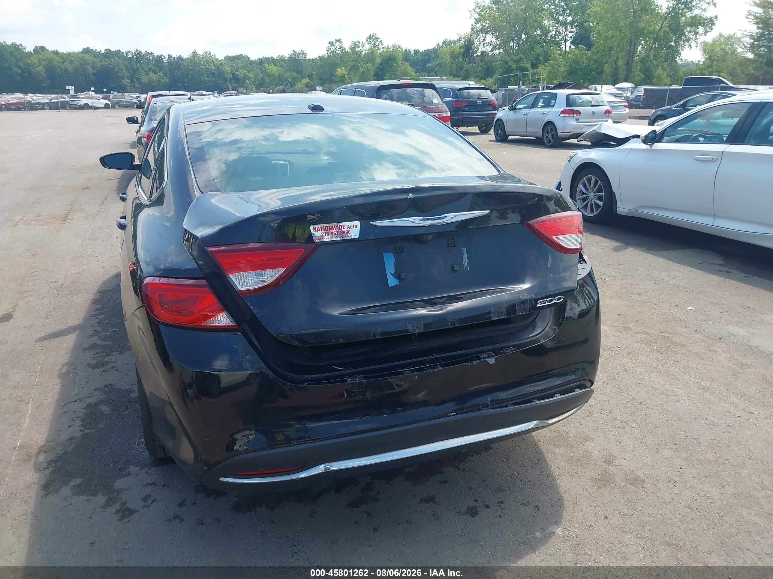 2015 Chrysler 200 Limited Black vin: 1C3CCCAB3FN533028