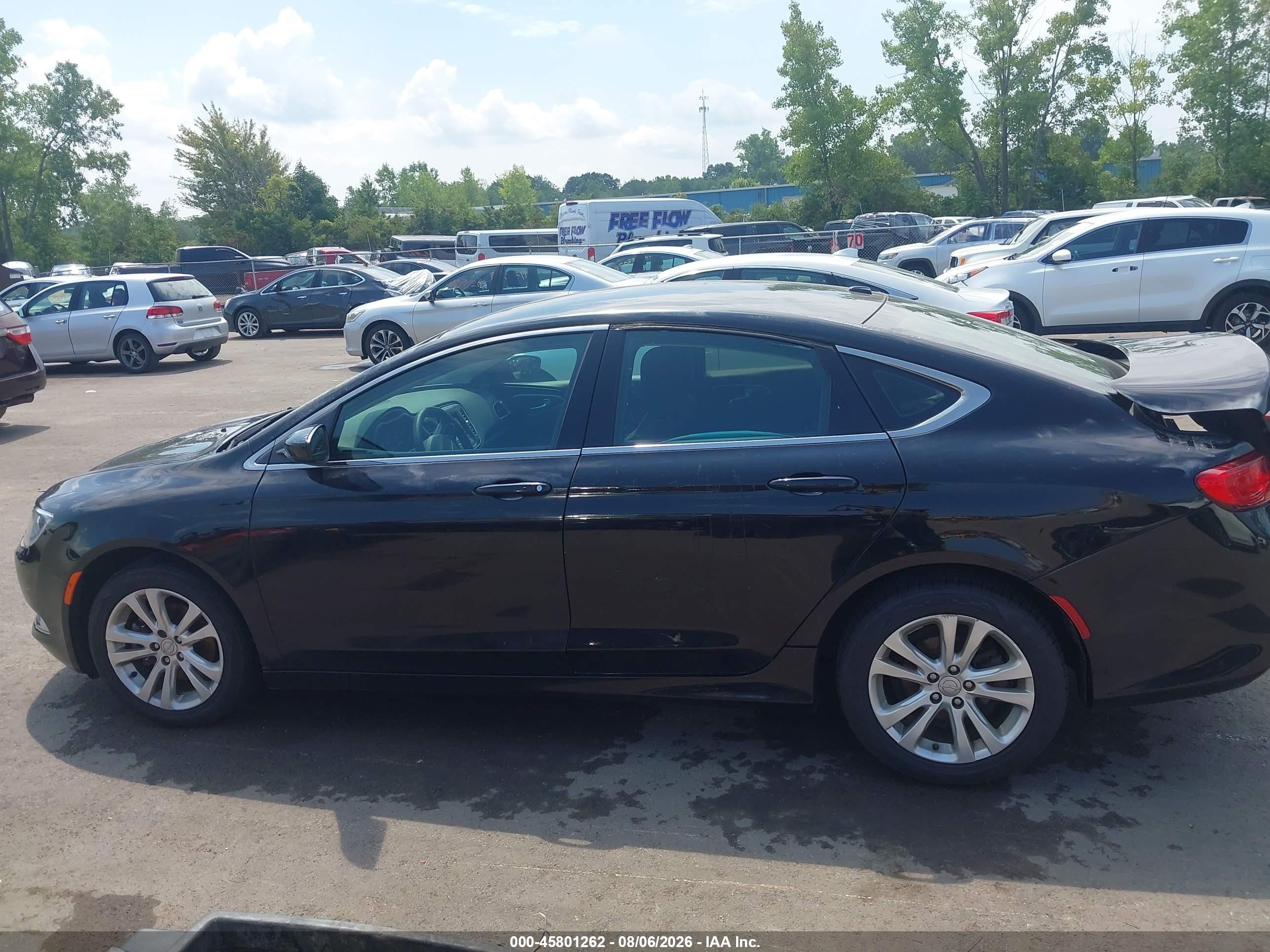 2015 Chrysler 200 Limited Black vin: 1C3CCCAB3FN533028