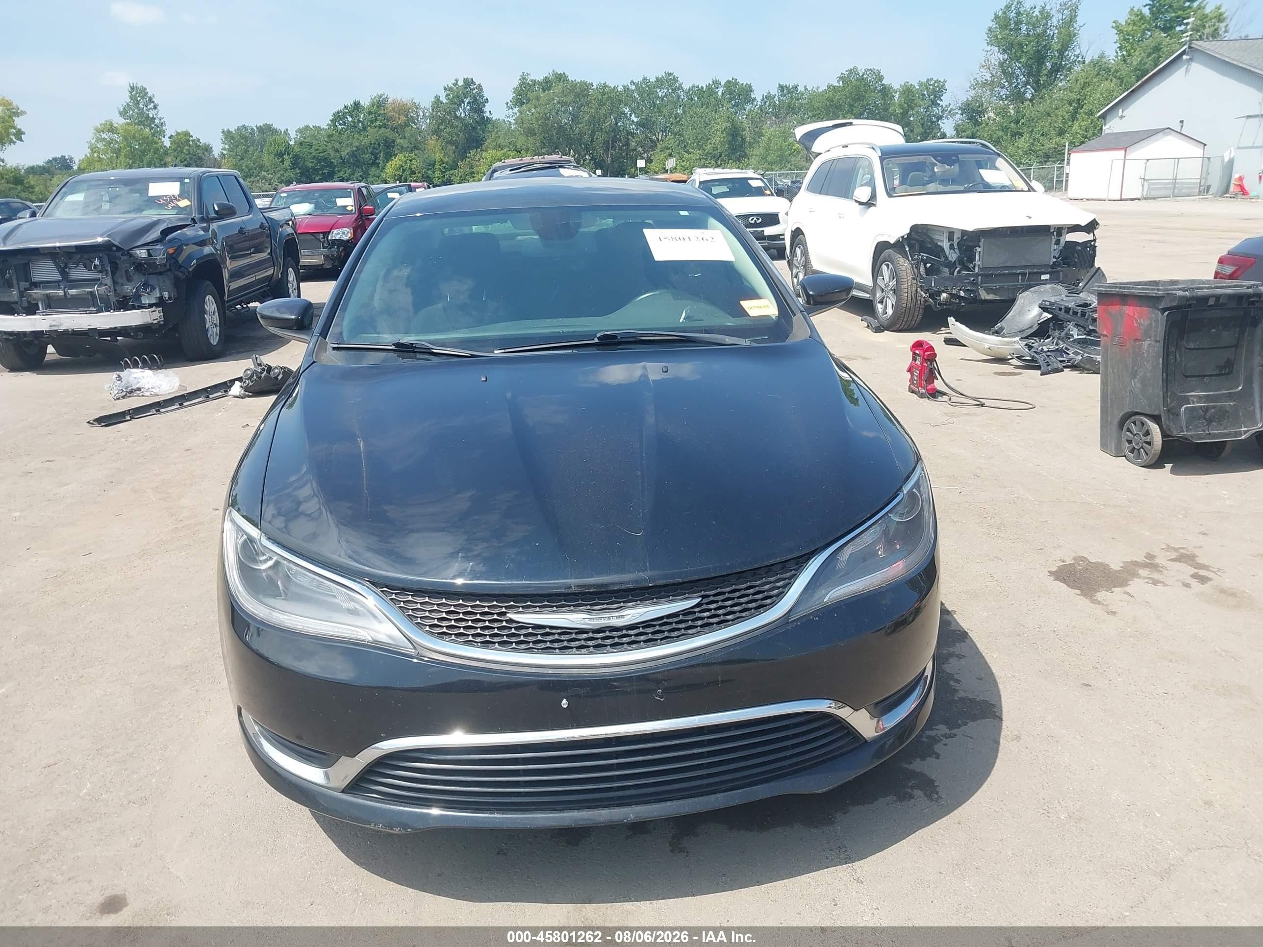 2015 Chrysler 200 Limited Black vin: 1C3CCCAB3FN533028