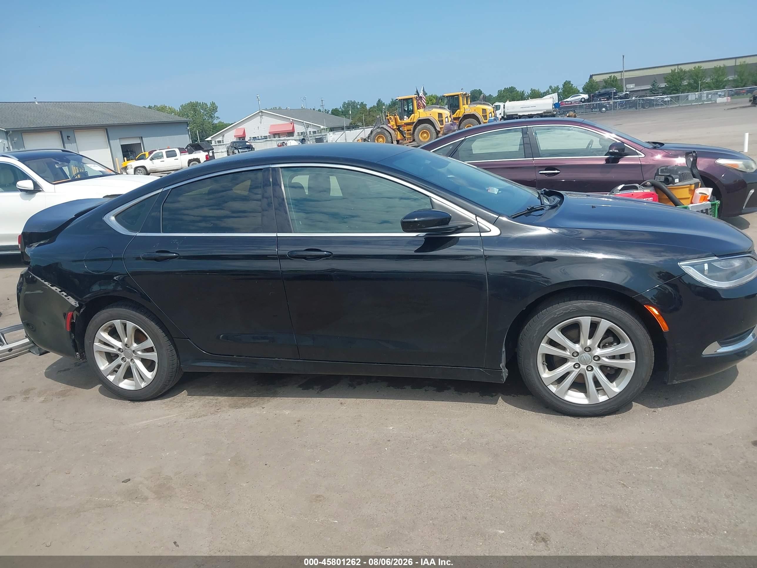 2015 Chrysler 200 Limited Black vin: 1C3CCCAB3FN533028
