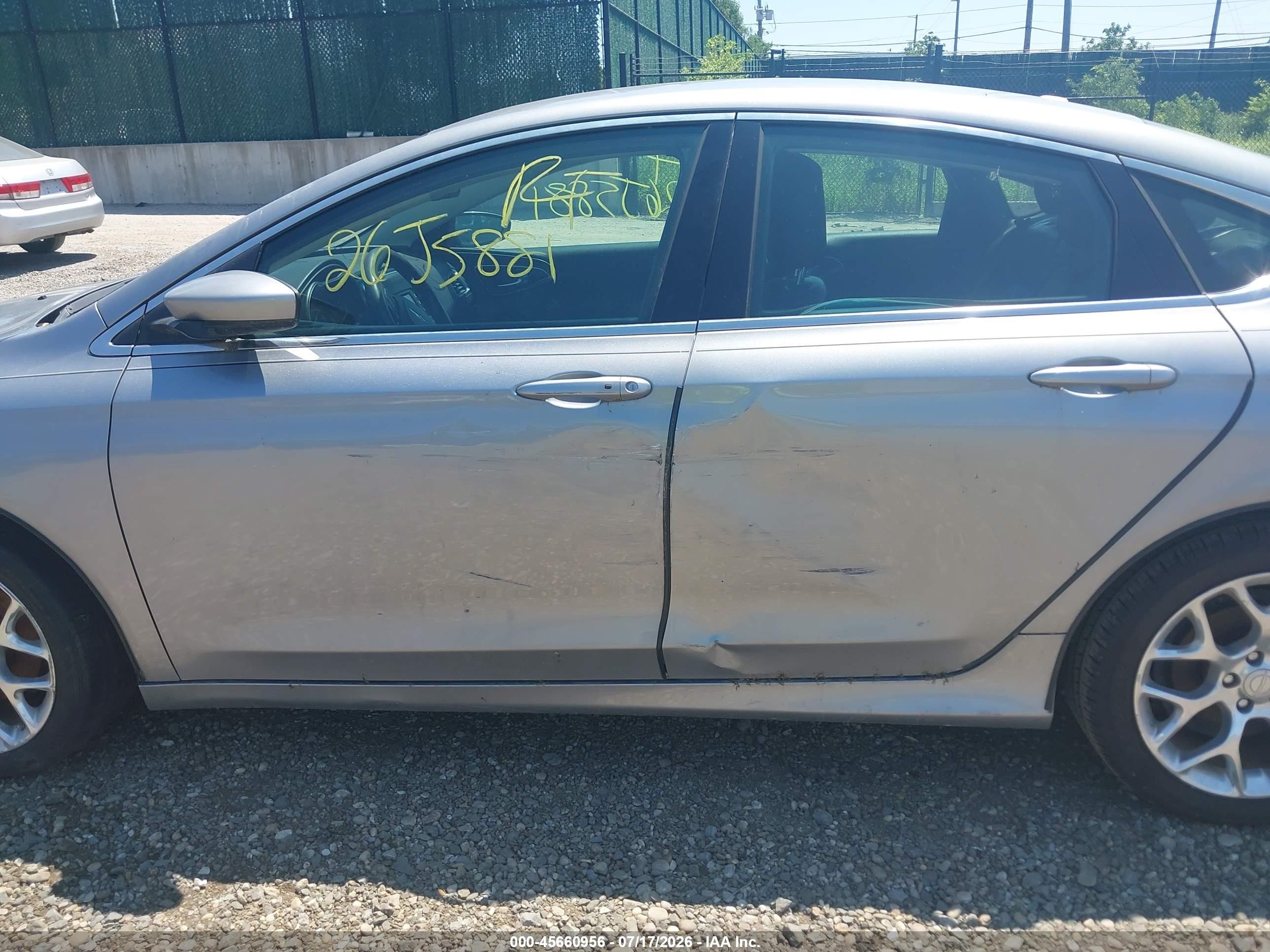 2015 Chrysler 200 Limited Gray vin: 1C3CCCAB3FN537371