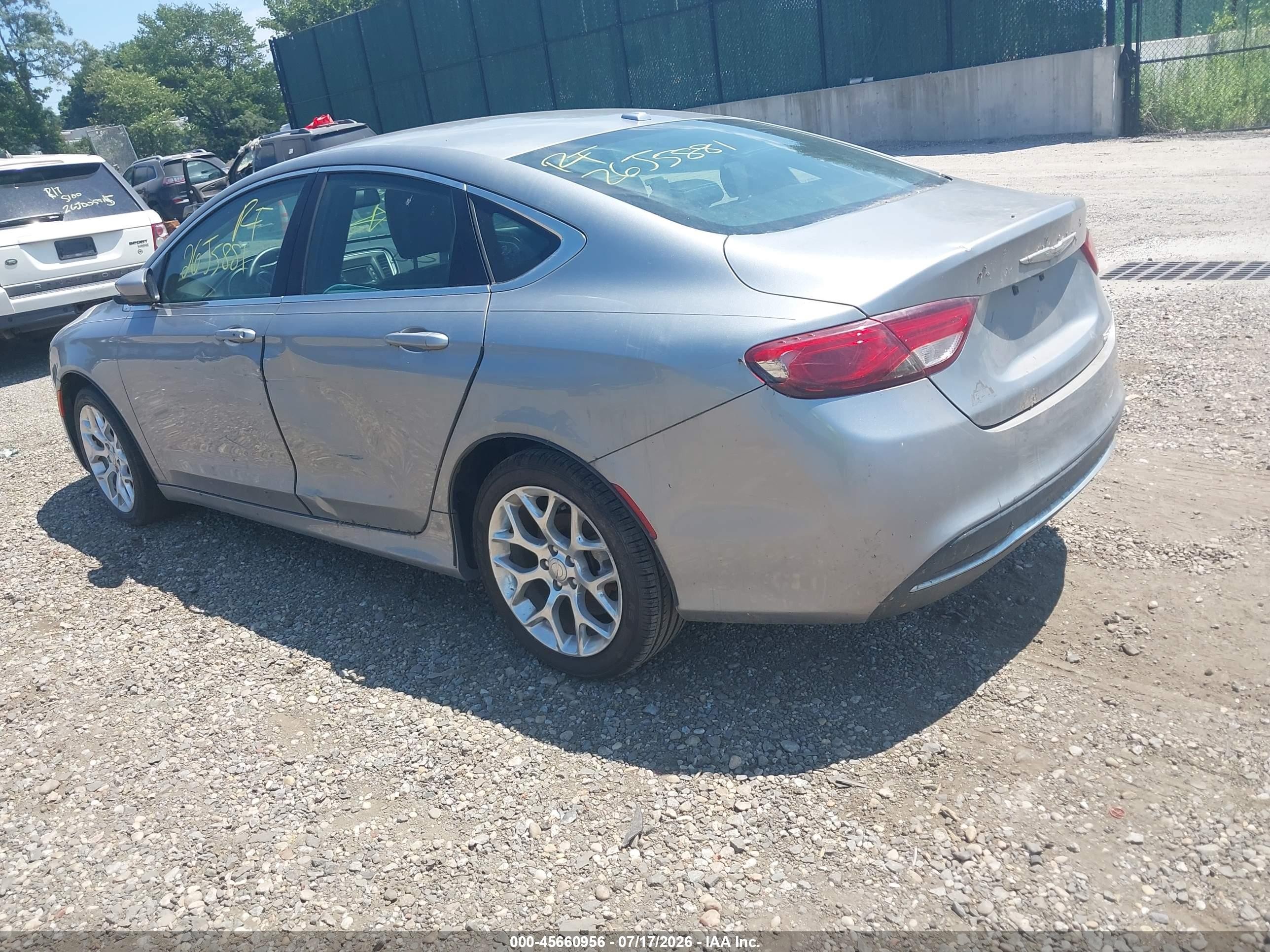 2015 Chrysler 200 Limited Gray vin: 1C3CCCAB3FN537371