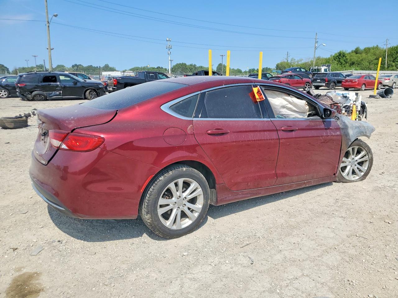 2015 Chrysler 200 Limited Темно-бордовый vin: 1C3CCCAB3FN537418