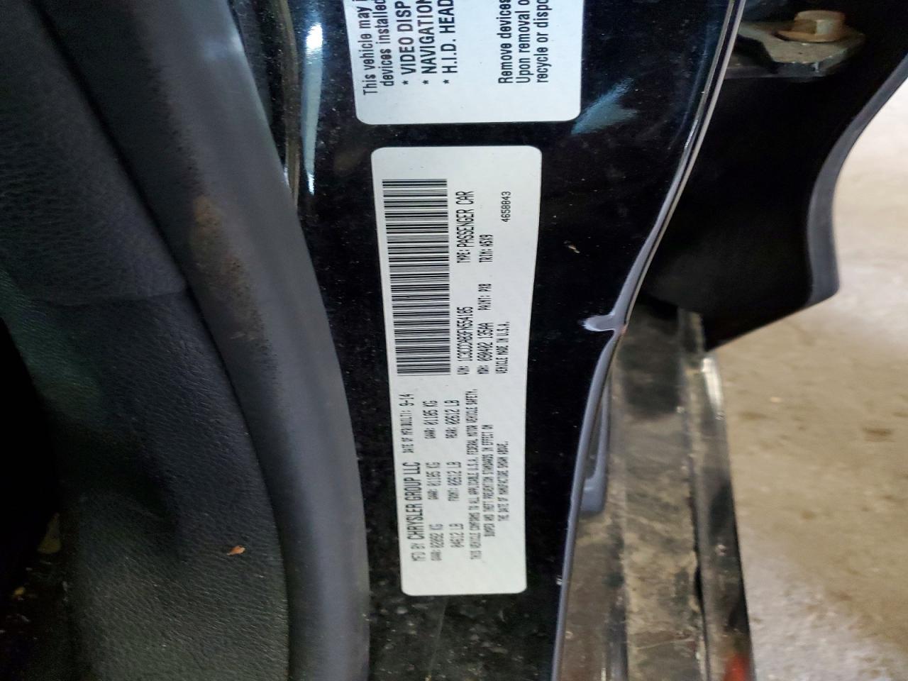 2015 Chrysler 200 Limited Black vin: 1C3CCCAB3FN554185