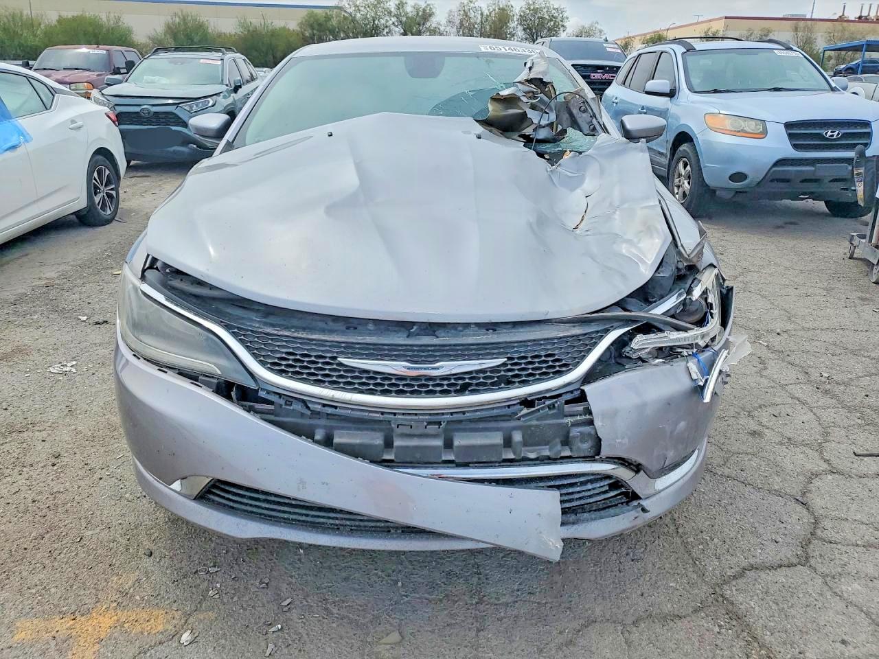 2015 Chrysler 200 Limited Gray vin: 1C3CCCAB3FN564960