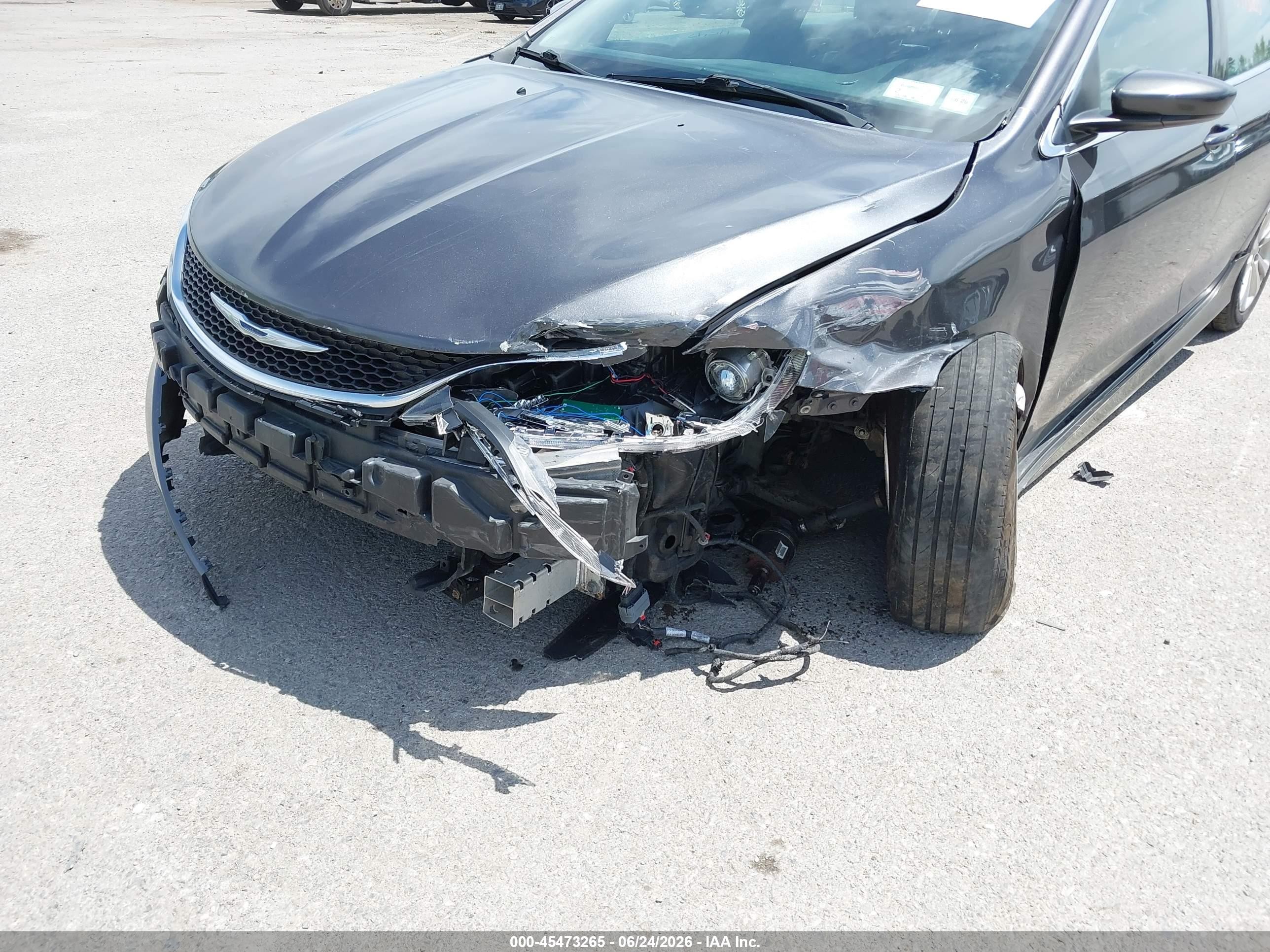 2015 Chrysler 200 Limited Gray vin: 1C3CCCAB3FN590474