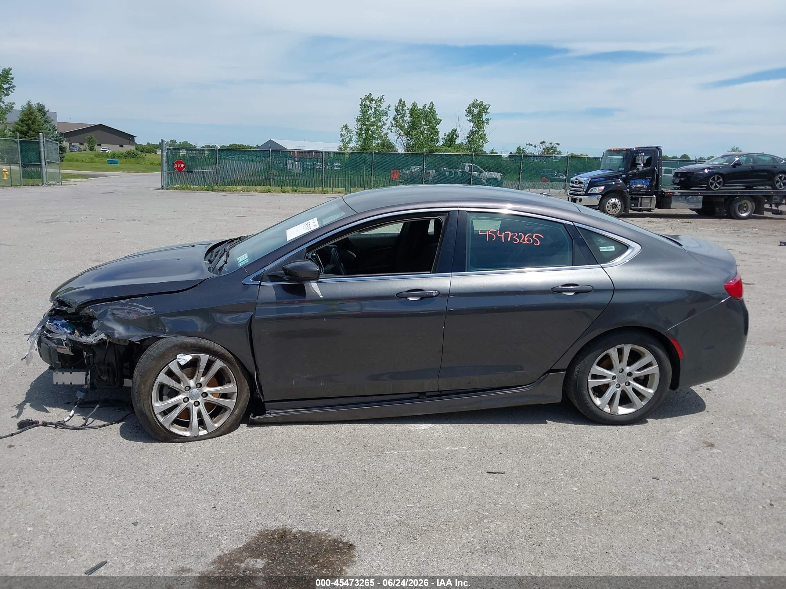 2015 Chrysler 200 Limited Gray vin: 1C3CCCAB3FN590474