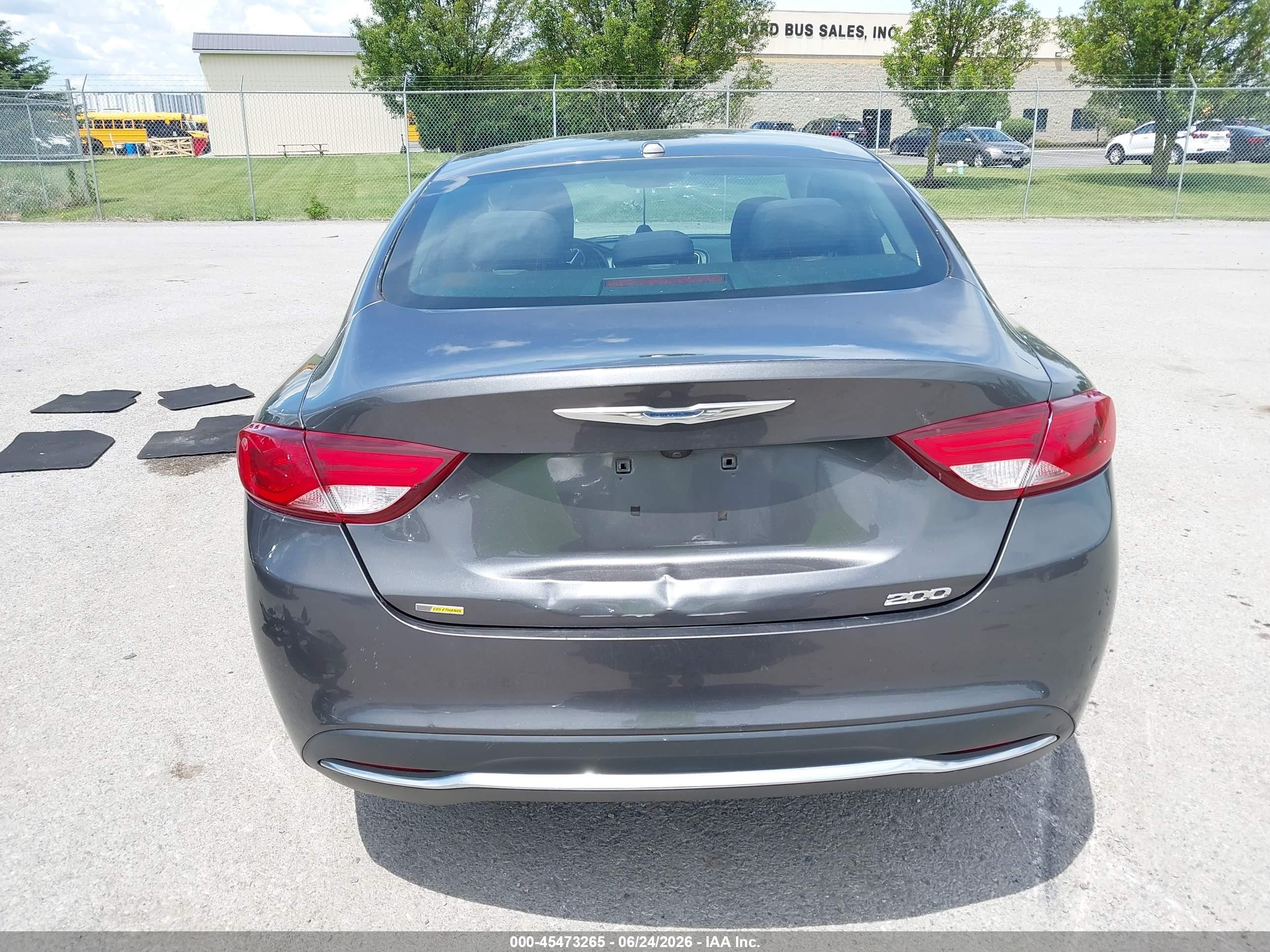 2015 Chrysler 200 Limited Gray vin: 1C3CCCAB3FN590474