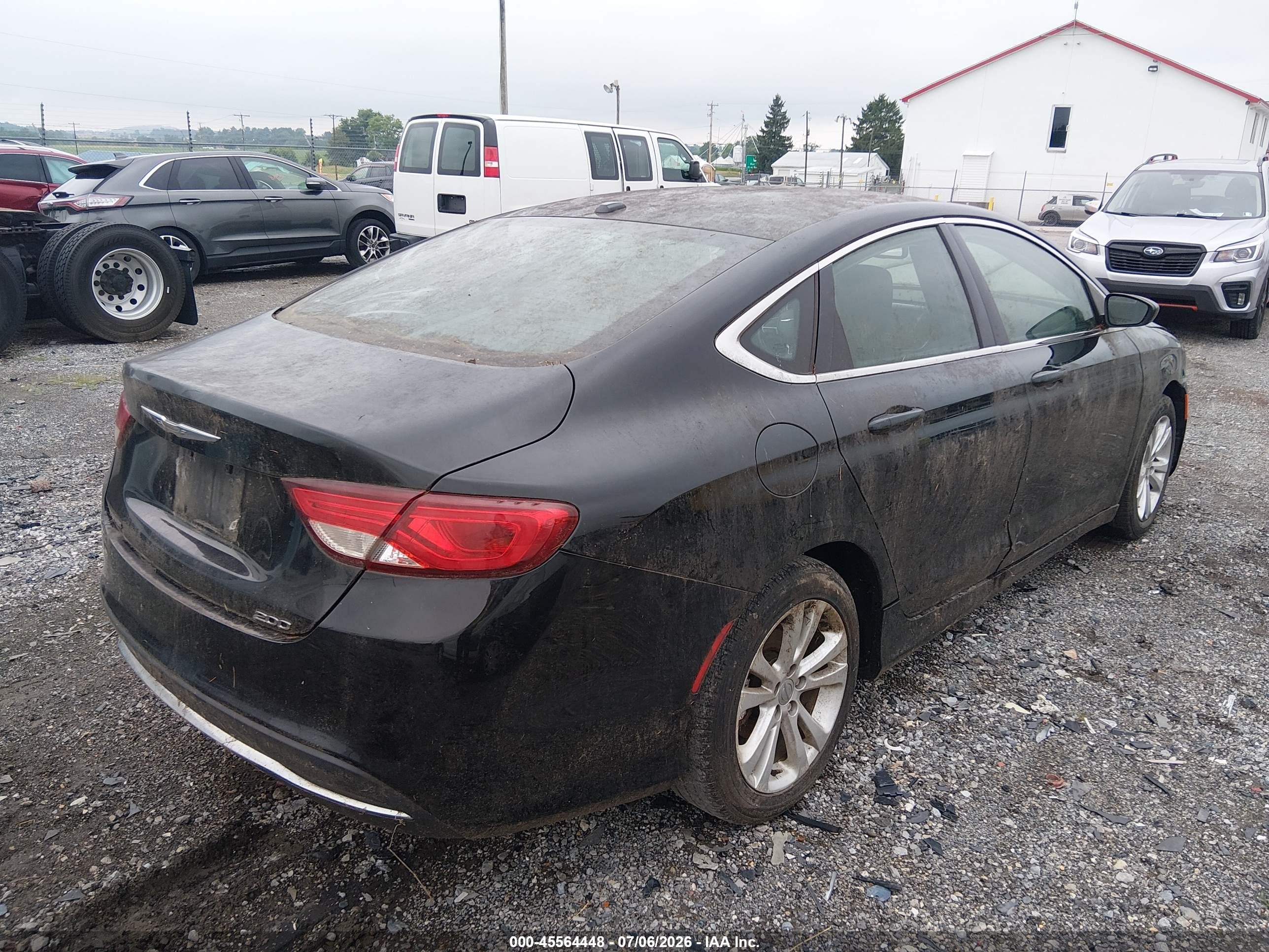 2015 Chrysler 200 Limited Black vin: 1C3CCCAB3FN617169