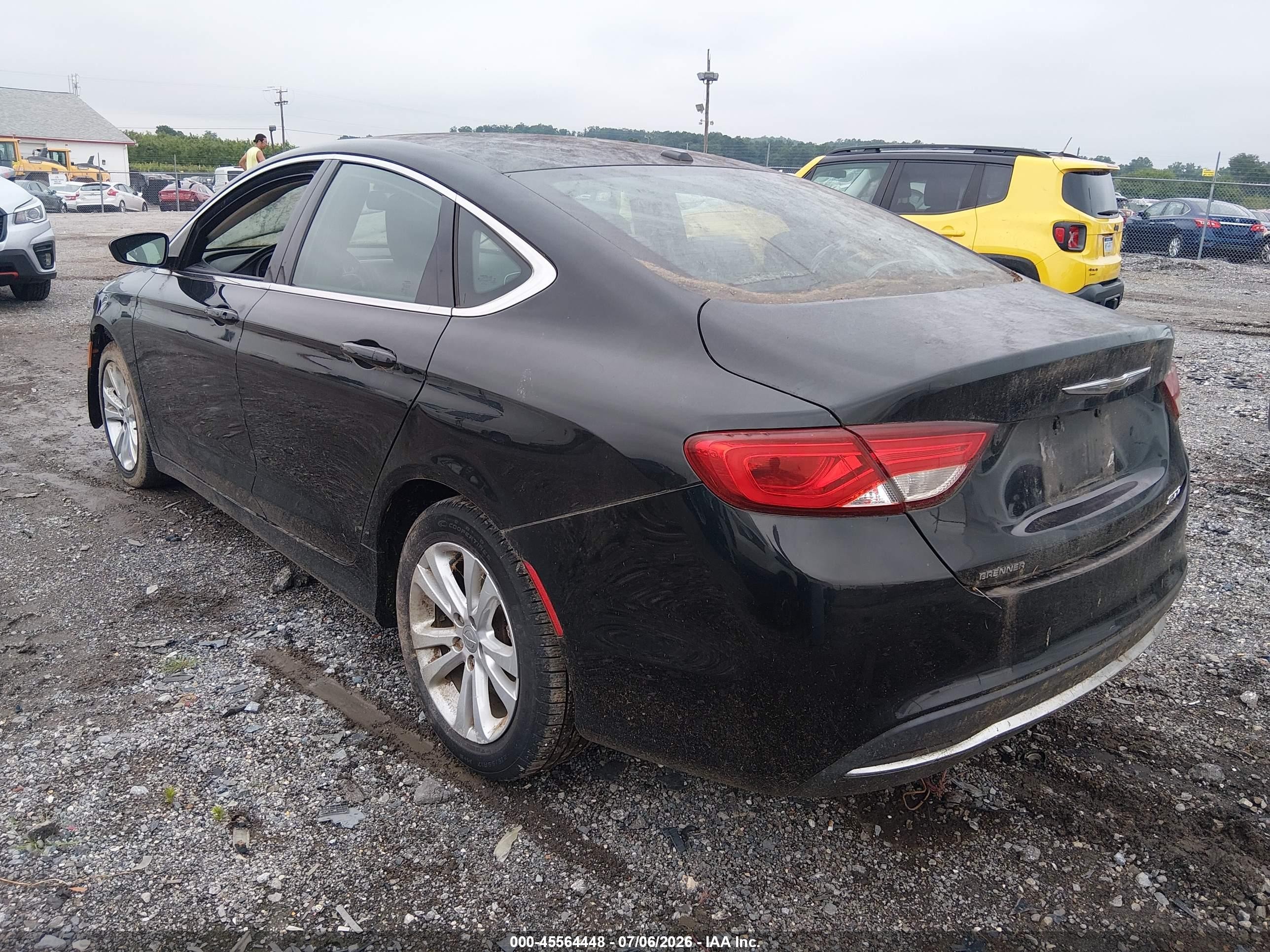 2015 Chrysler 200 Limited Black vin: 1C3CCCAB3FN617169