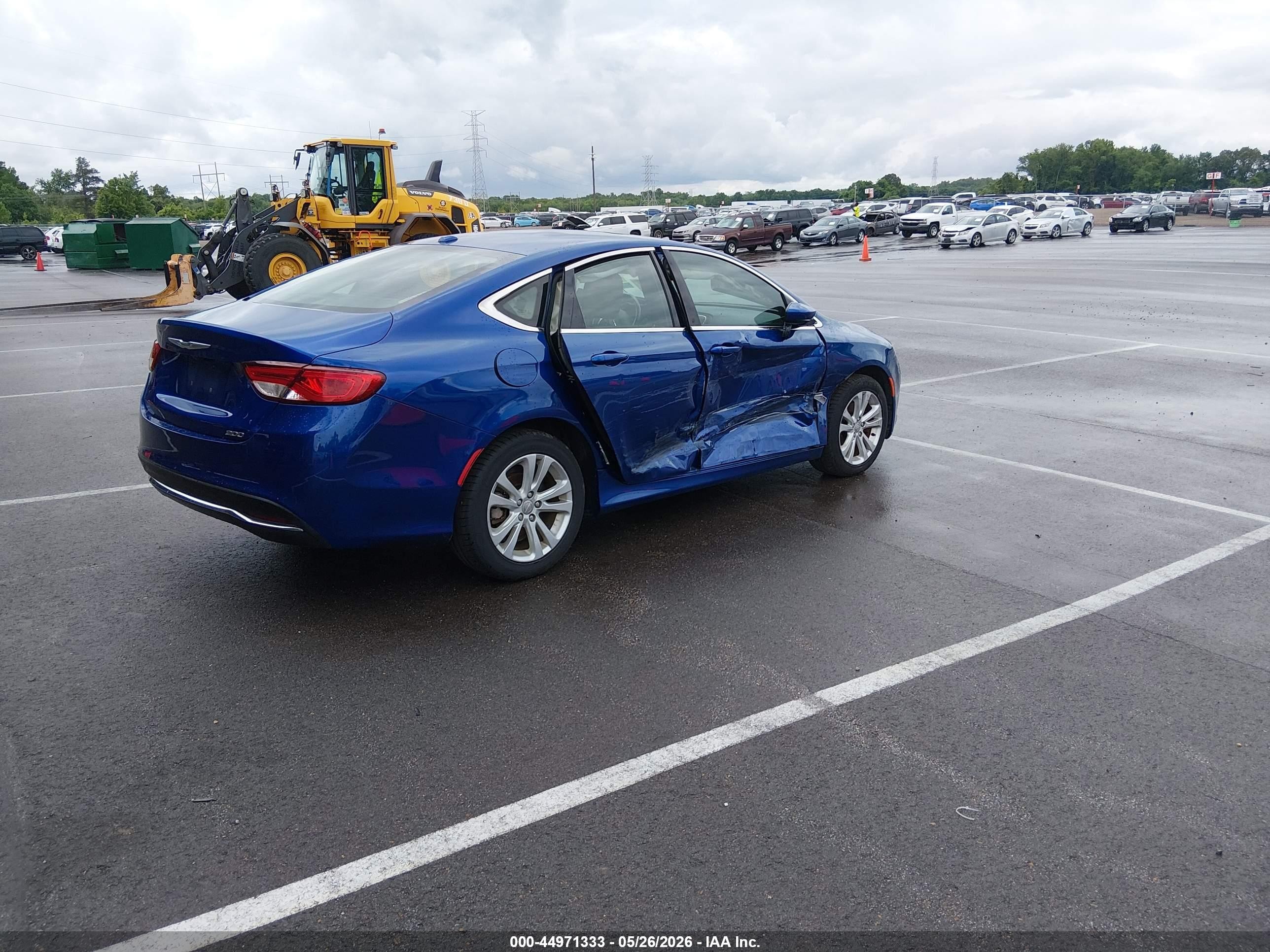 2015 Chrysler 200 Limited Синий vin: 1C3CCCAB3FN630987