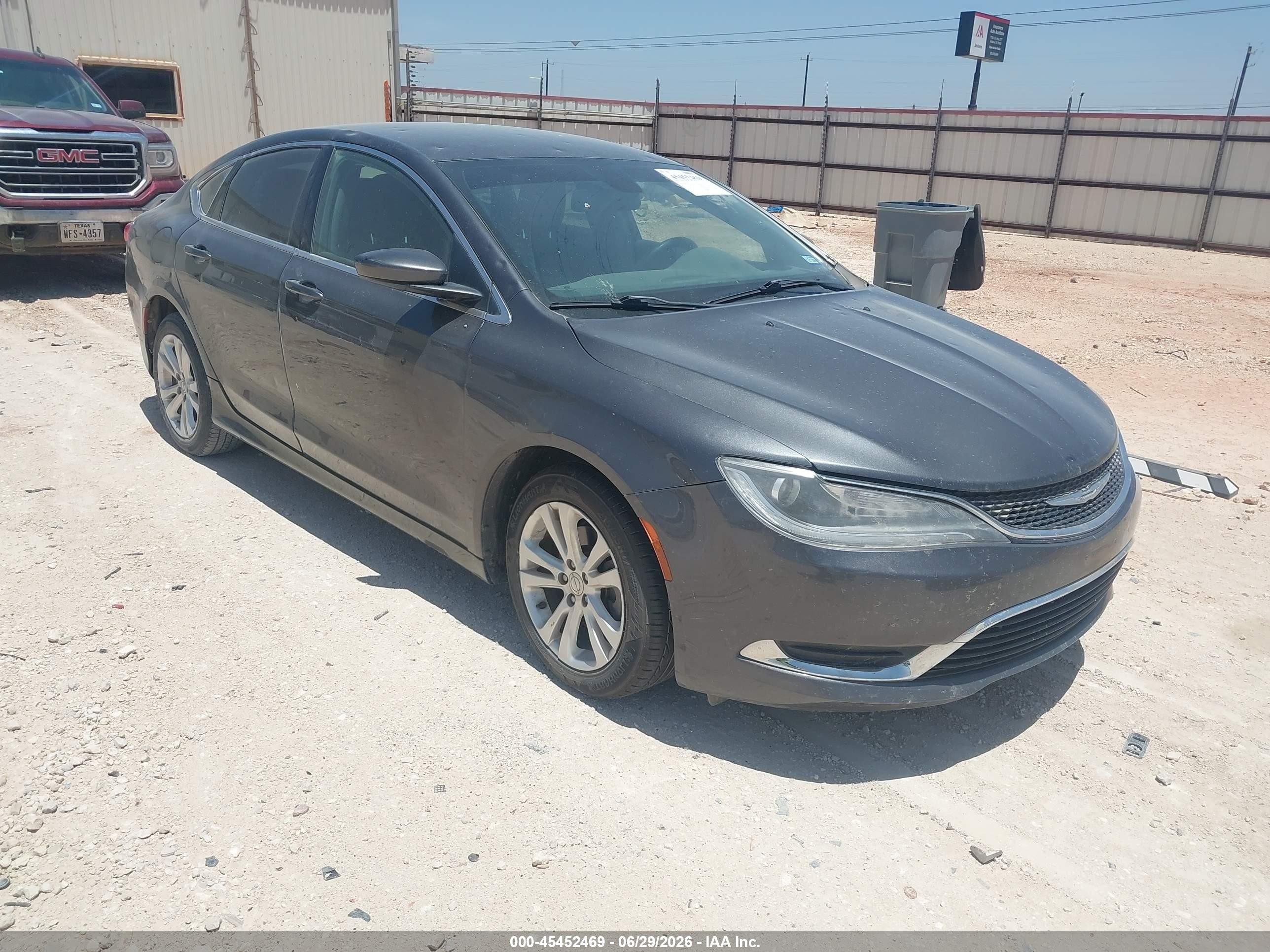 2015 Chrysler 200 Limited Gray vin: 1C3CCCAB3FN637633