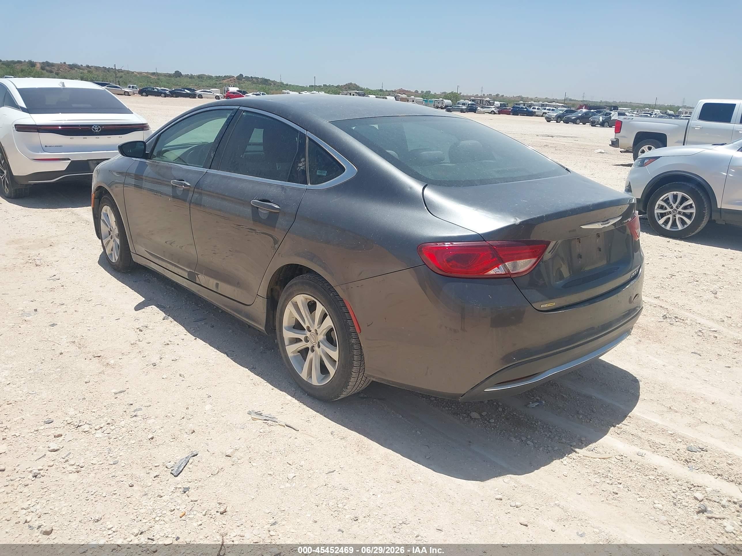 2015 Chrysler 200 Limited Gray vin: 1C3CCCAB3FN637633