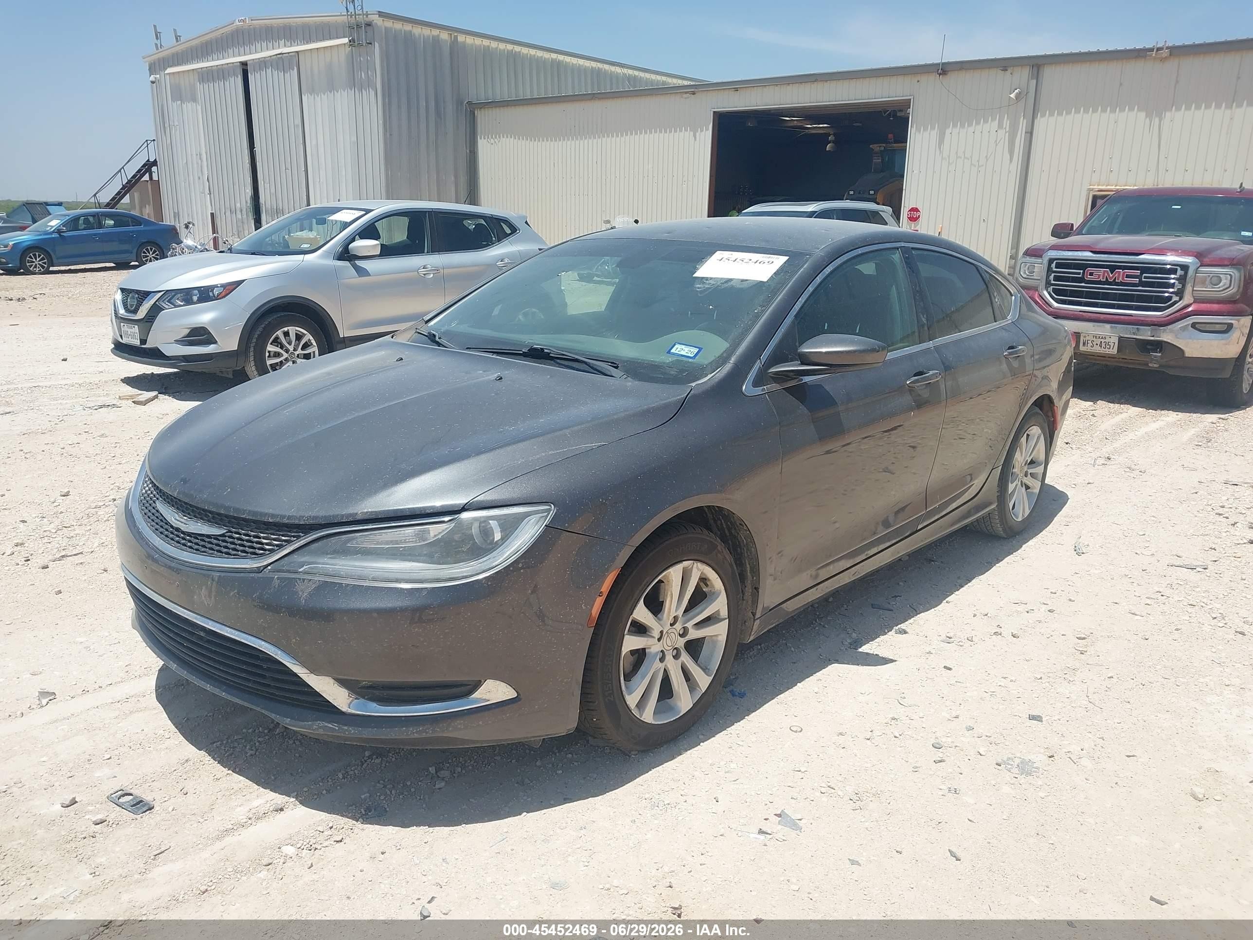 2015 Chrysler 200 Limited Gray vin: 1C3CCCAB3FN637633