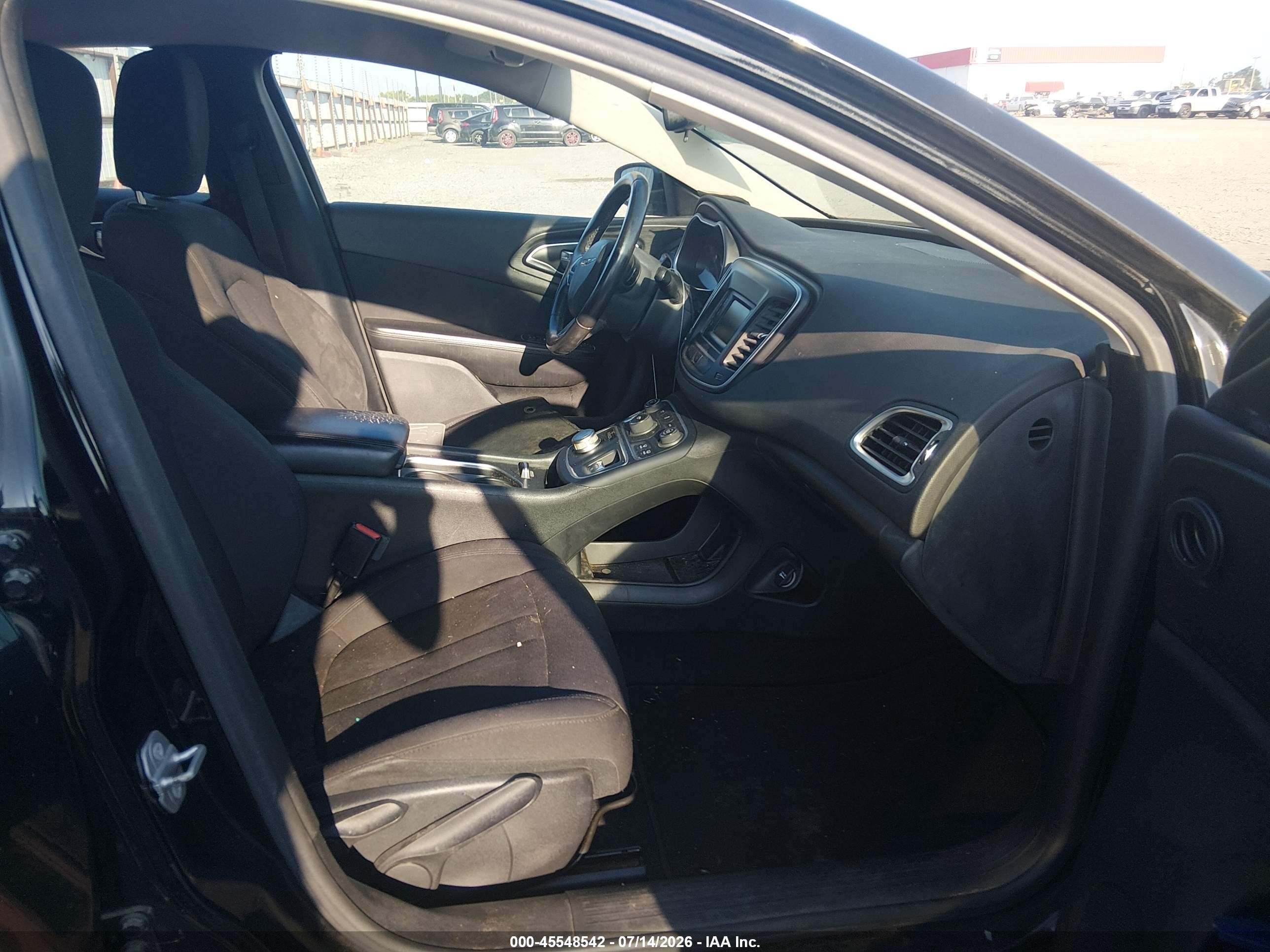 2015 Chrysler 200 Limited Black vin: 1C3CCCAB3FN649782