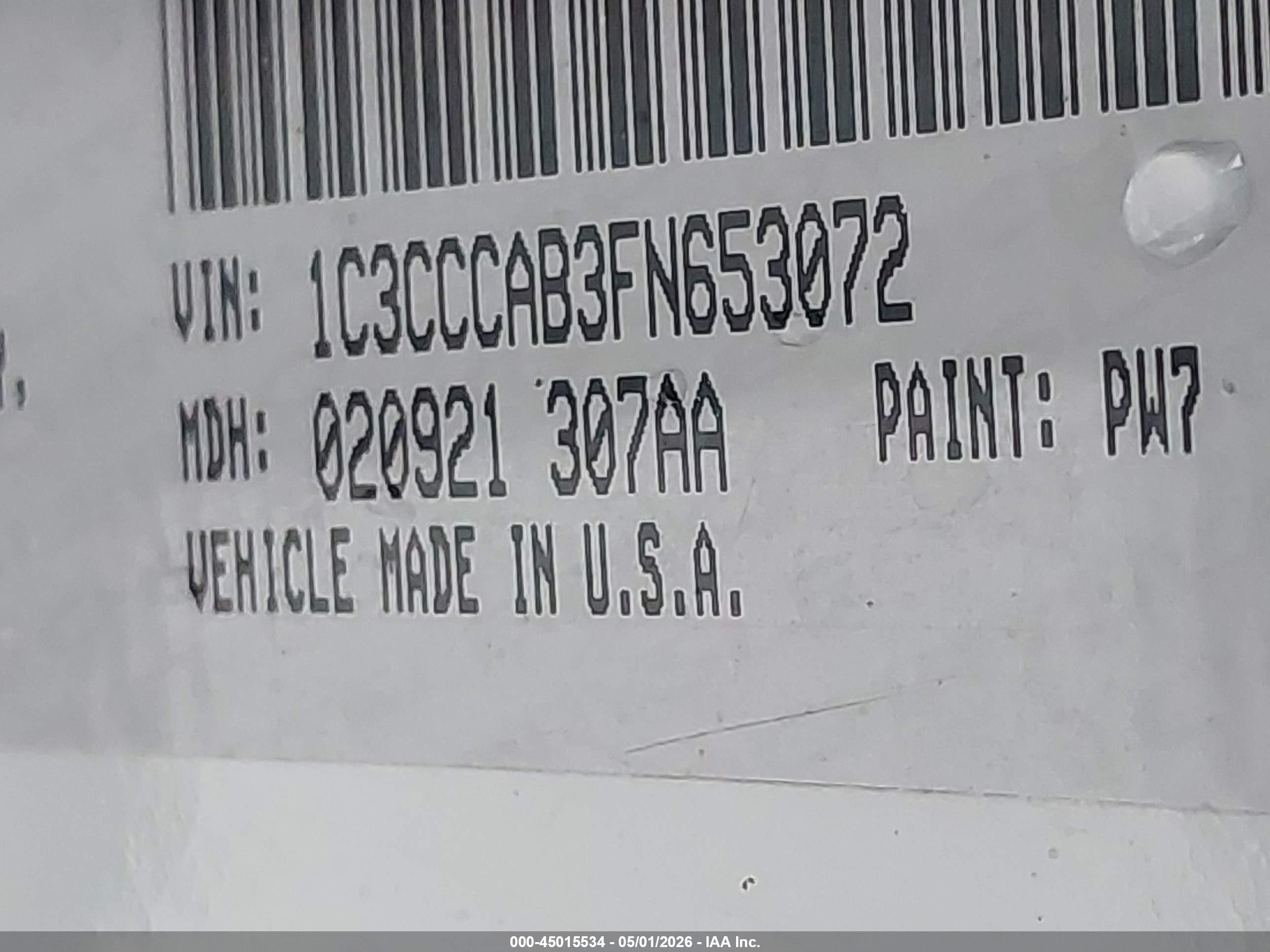 2015 Chrysler 200 Limited White vin: 1C3CCCAB3FN653072
