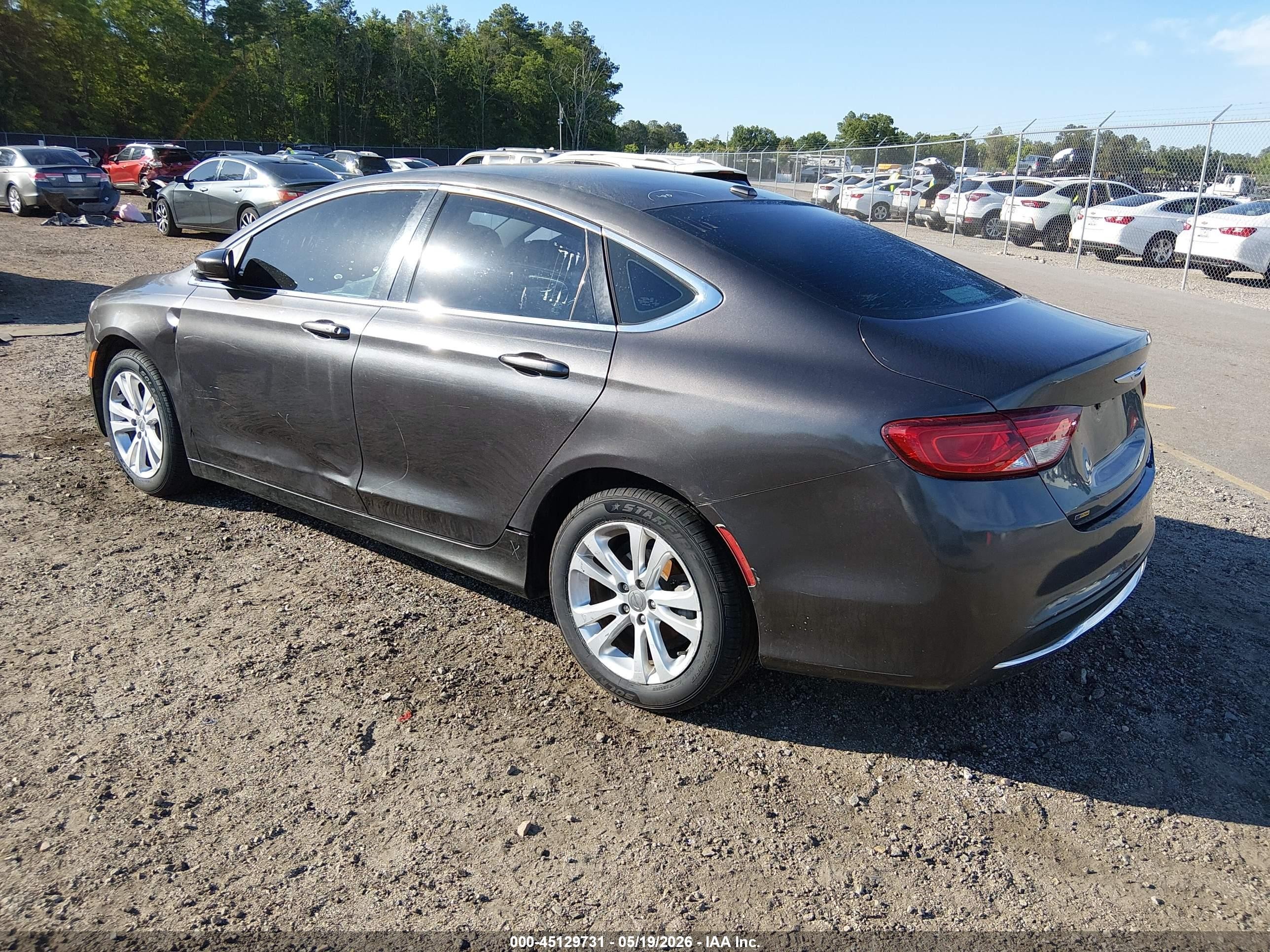 2015 Chrysler 200 Limited Gray vin: 1C3CCCAB3FN657767