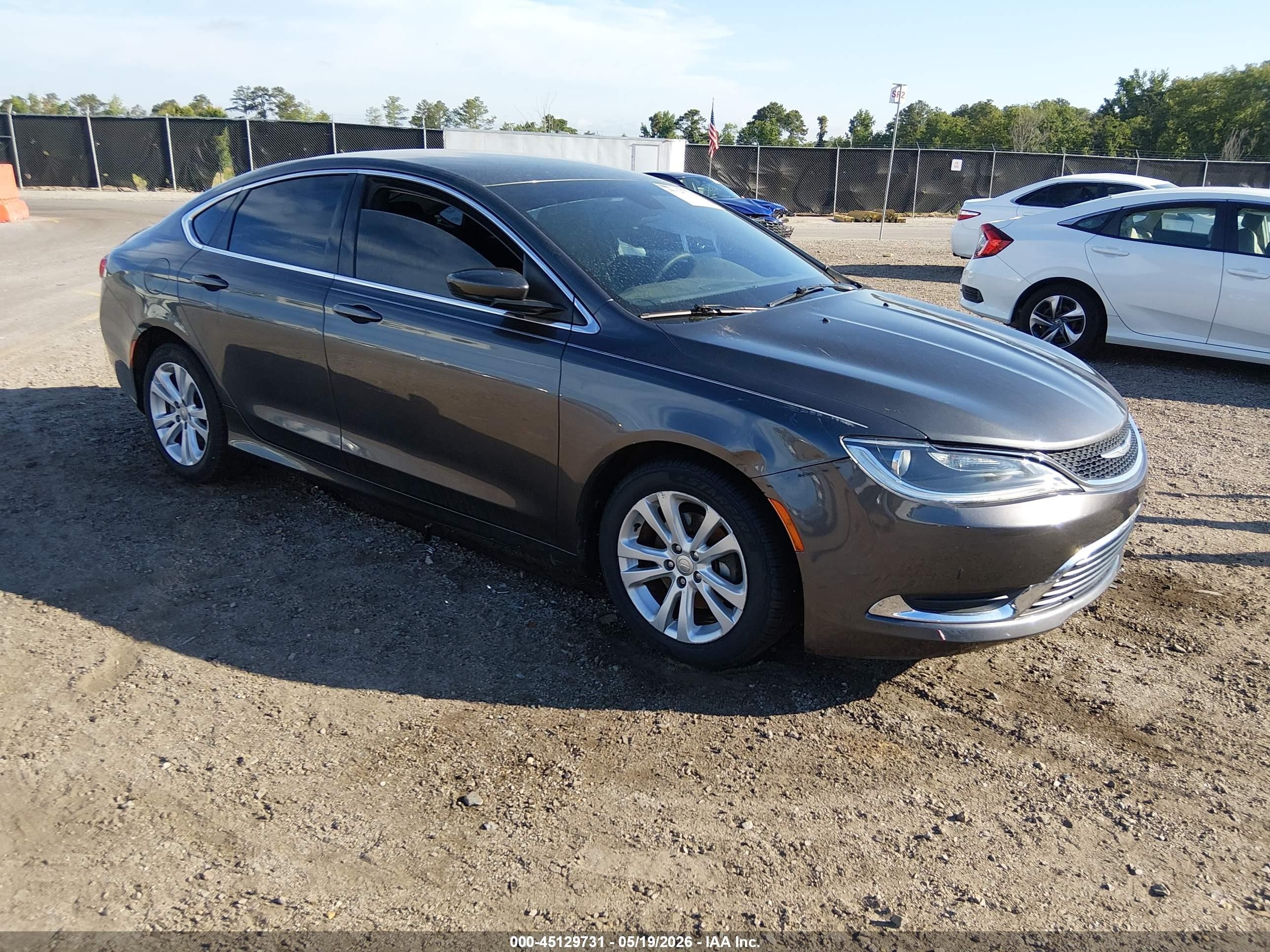 2015 Chrysler 200 Limited Gray vin: 1C3CCCAB3FN657767