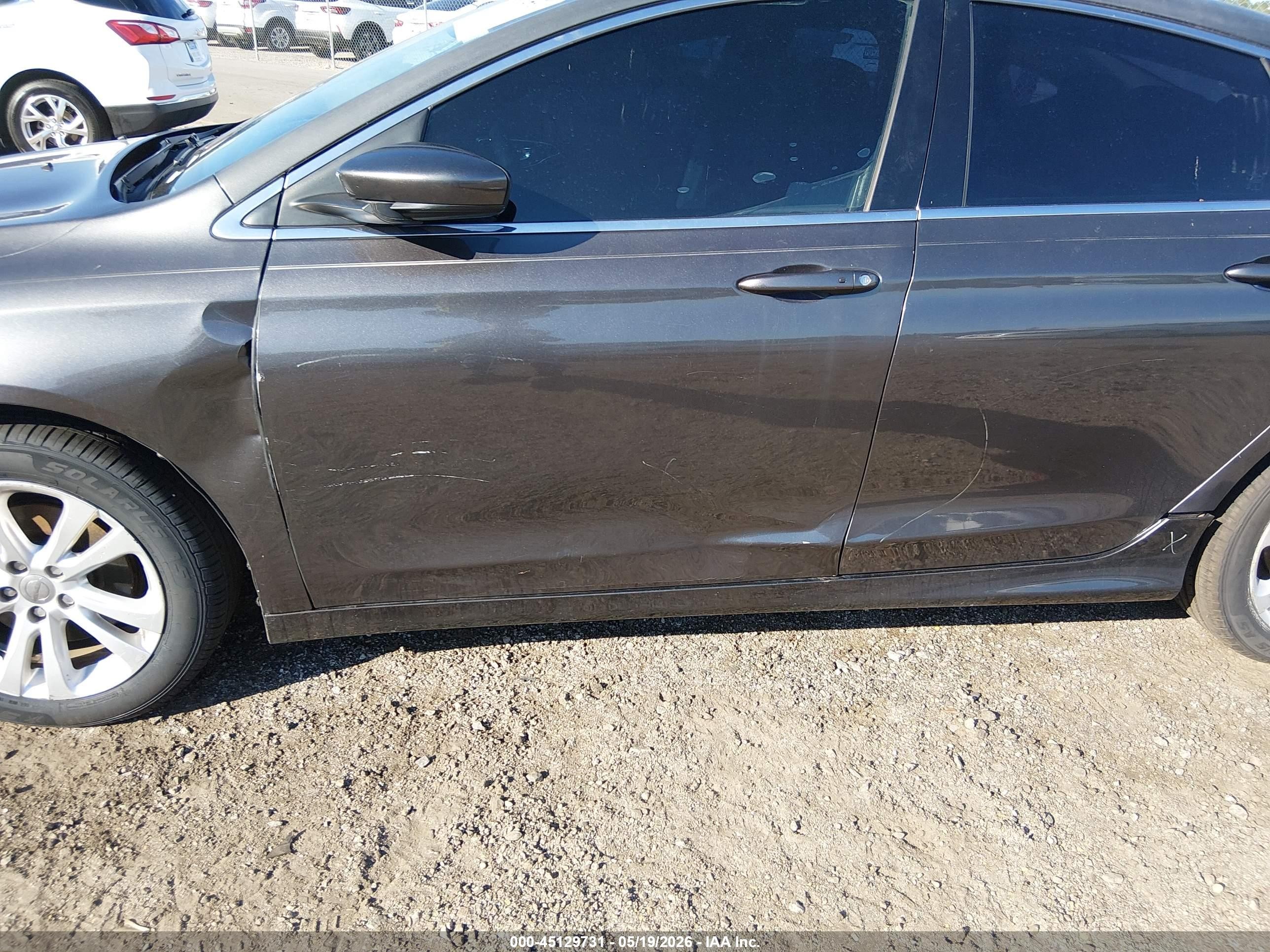 2015 Chrysler 200 Limited Gray vin: 1C3CCCAB3FN657767