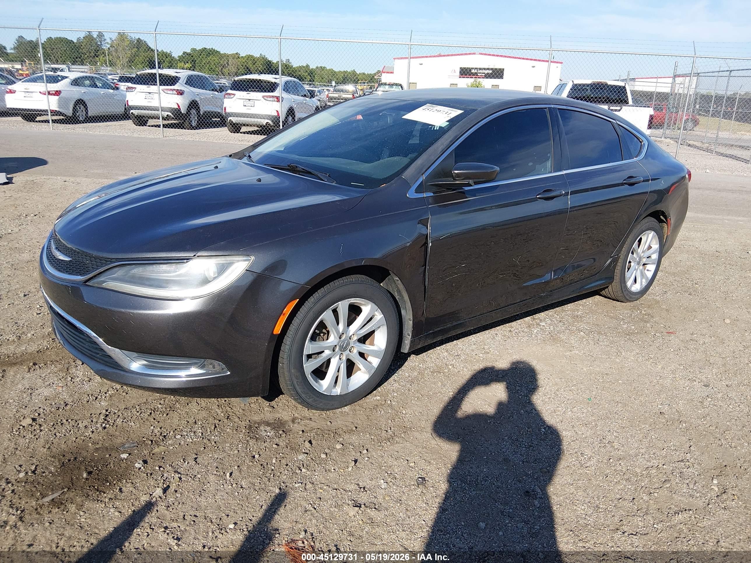 2015 Chrysler 200 Limited Gray vin: 1C3CCCAB3FN657767