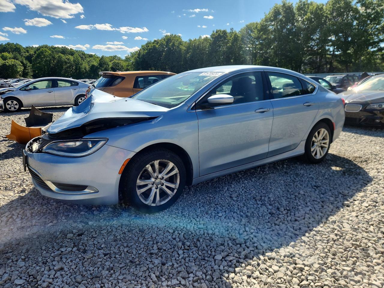 2015 Chrysler 200 Limited Blue vin: 1C3CCCAB3FN659504