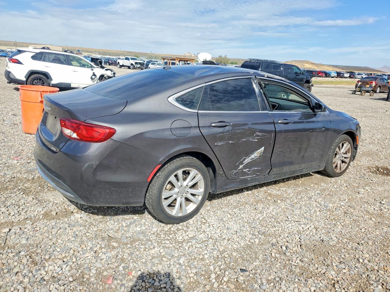 2015 Chrysler 200 Limited Charcoal vin: 1C3CCCAB3FN660264