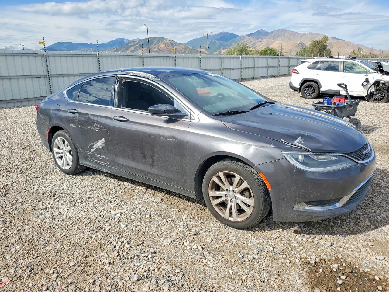2015 Chrysler 200 Limited Charcoal vin: 1C3CCCAB3FN660264