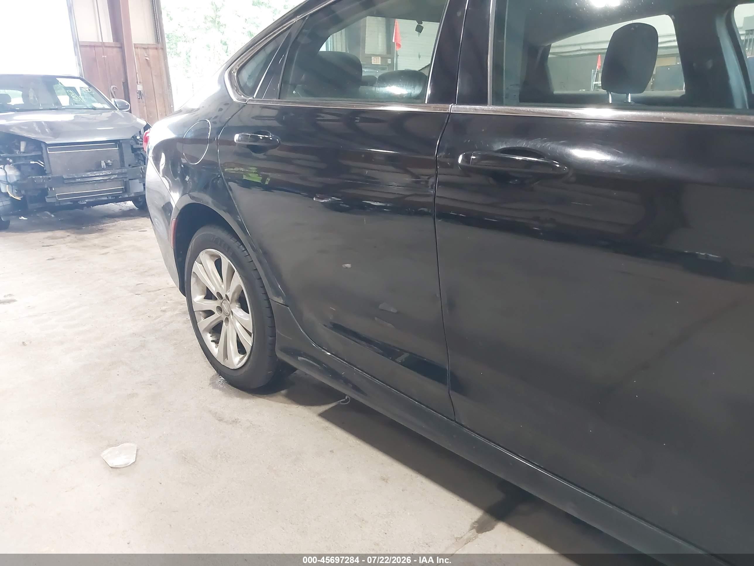 2015 Chrysler 200 Limited Black vin: 1C3CCCAB3FN660829