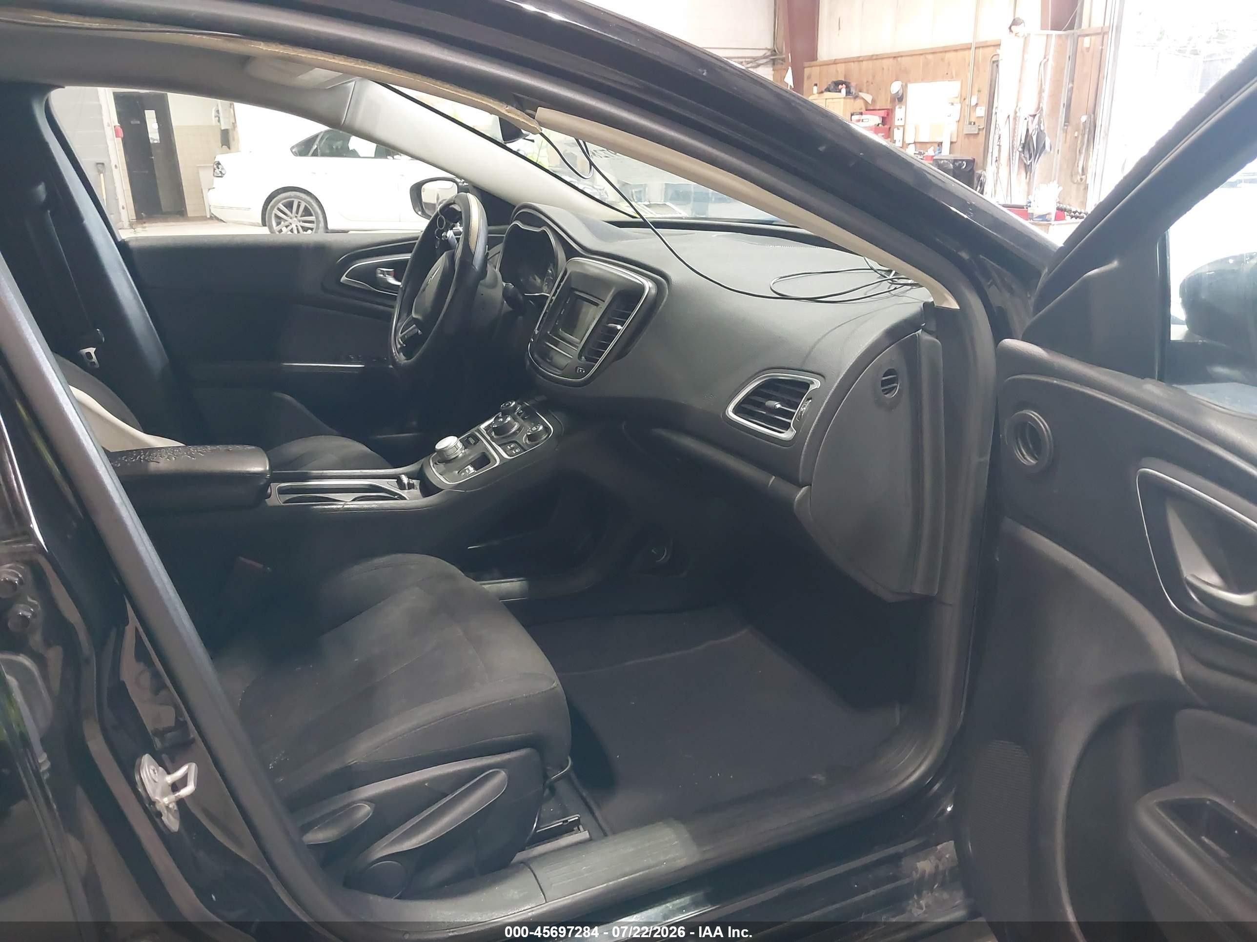 2015 Chrysler 200 Limited Black vin: 1C3CCCAB3FN660829
