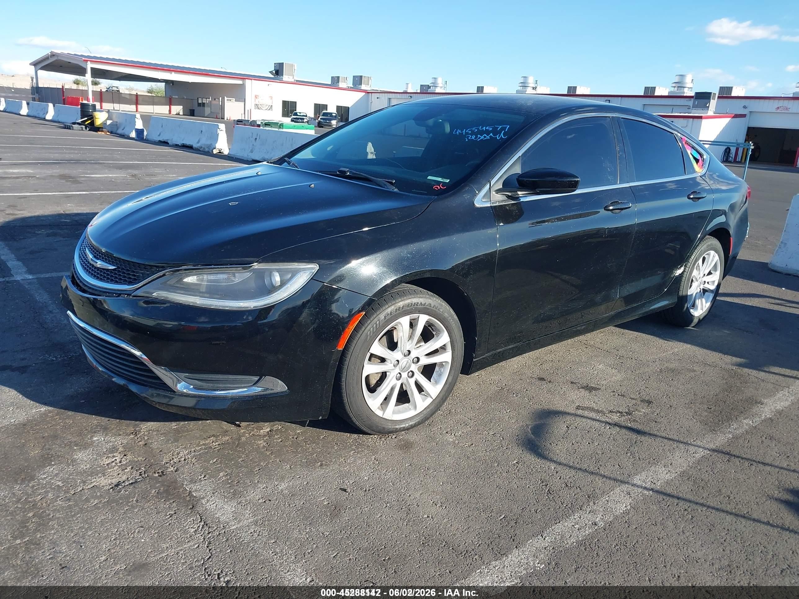 2015 Chrysler 200 Limited Black vin: 1C3CCCAB3FN672852