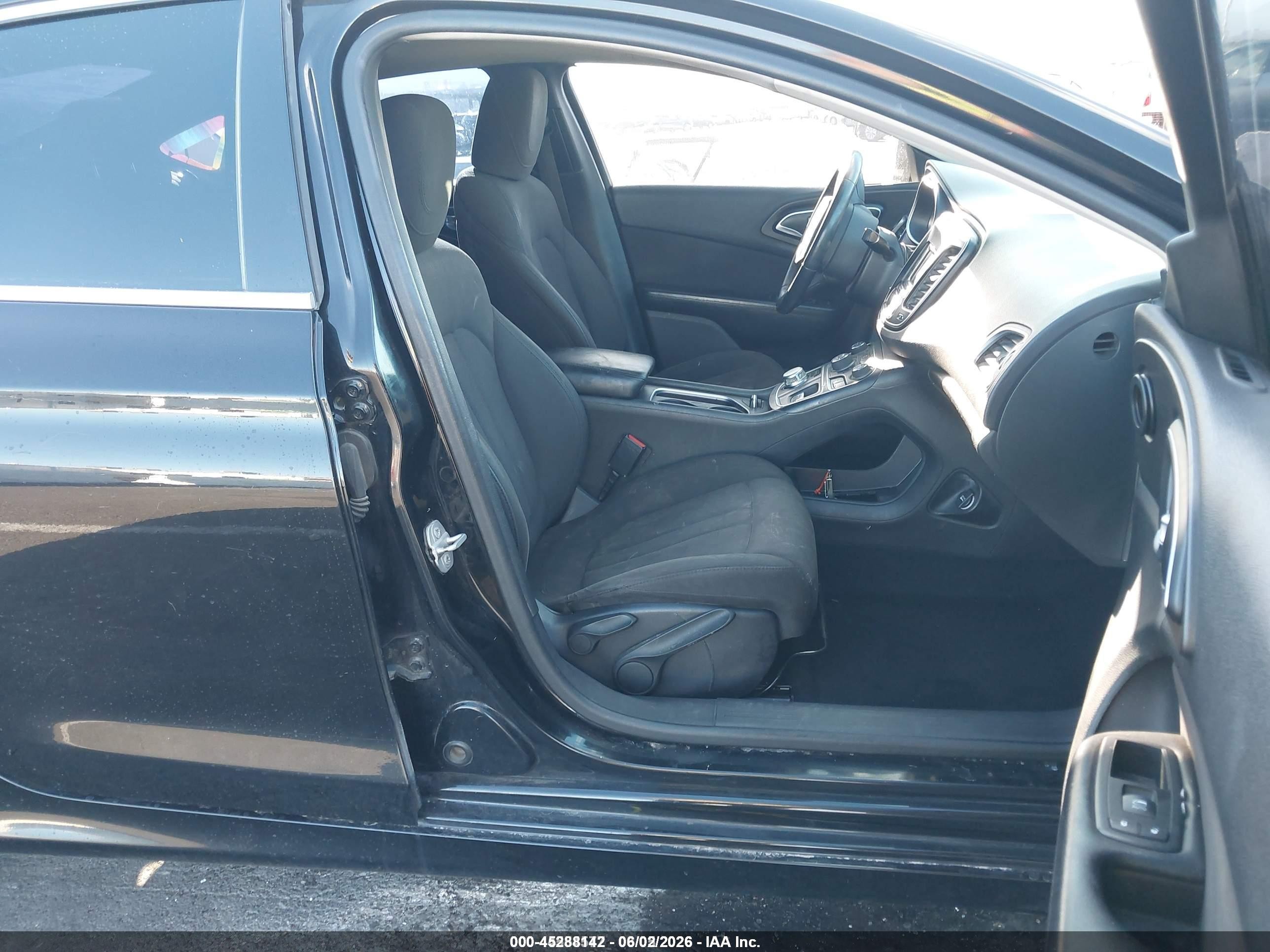 2015 Chrysler 200 Limited Black vin: 1C3CCCAB3FN672852