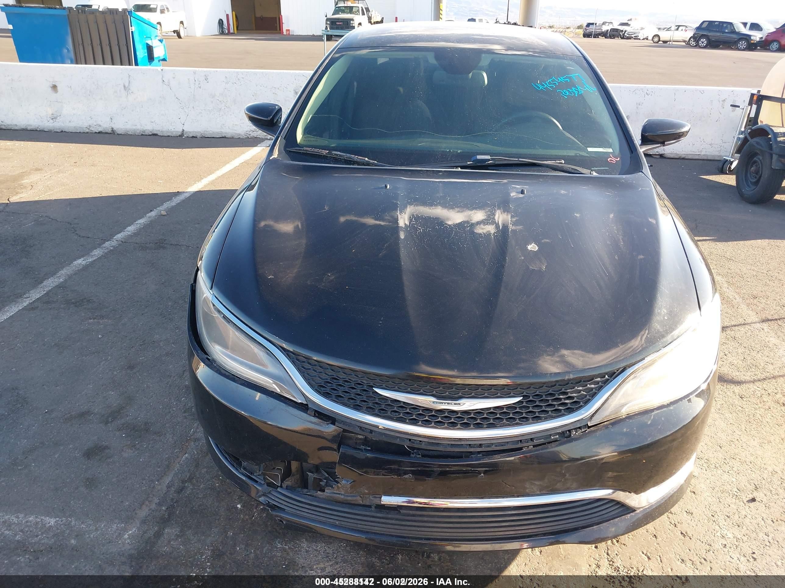 2015 Chrysler 200 Limited Black vin: 1C3CCCAB3FN672852