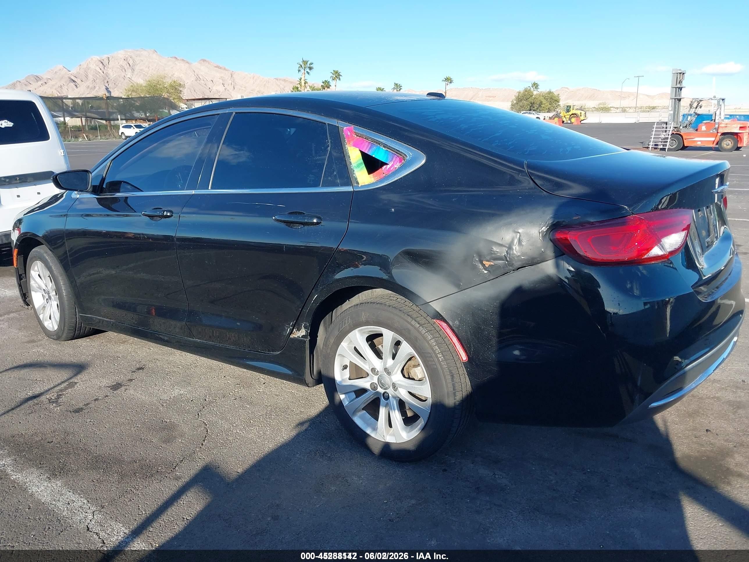2015 Chrysler 200 Limited Black vin: 1C3CCCAB3FN672852