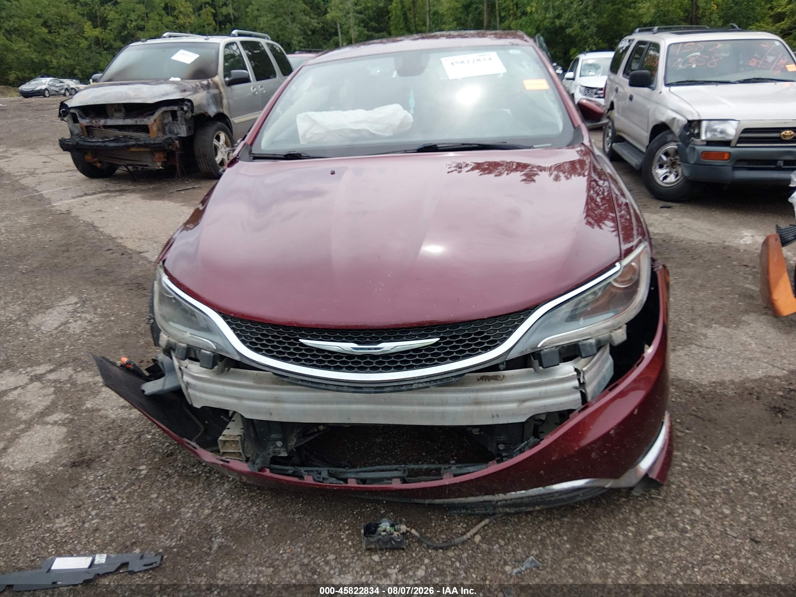 2015 Chrysler 200 Limited Red vin: 1C3CCCAB3FN693295