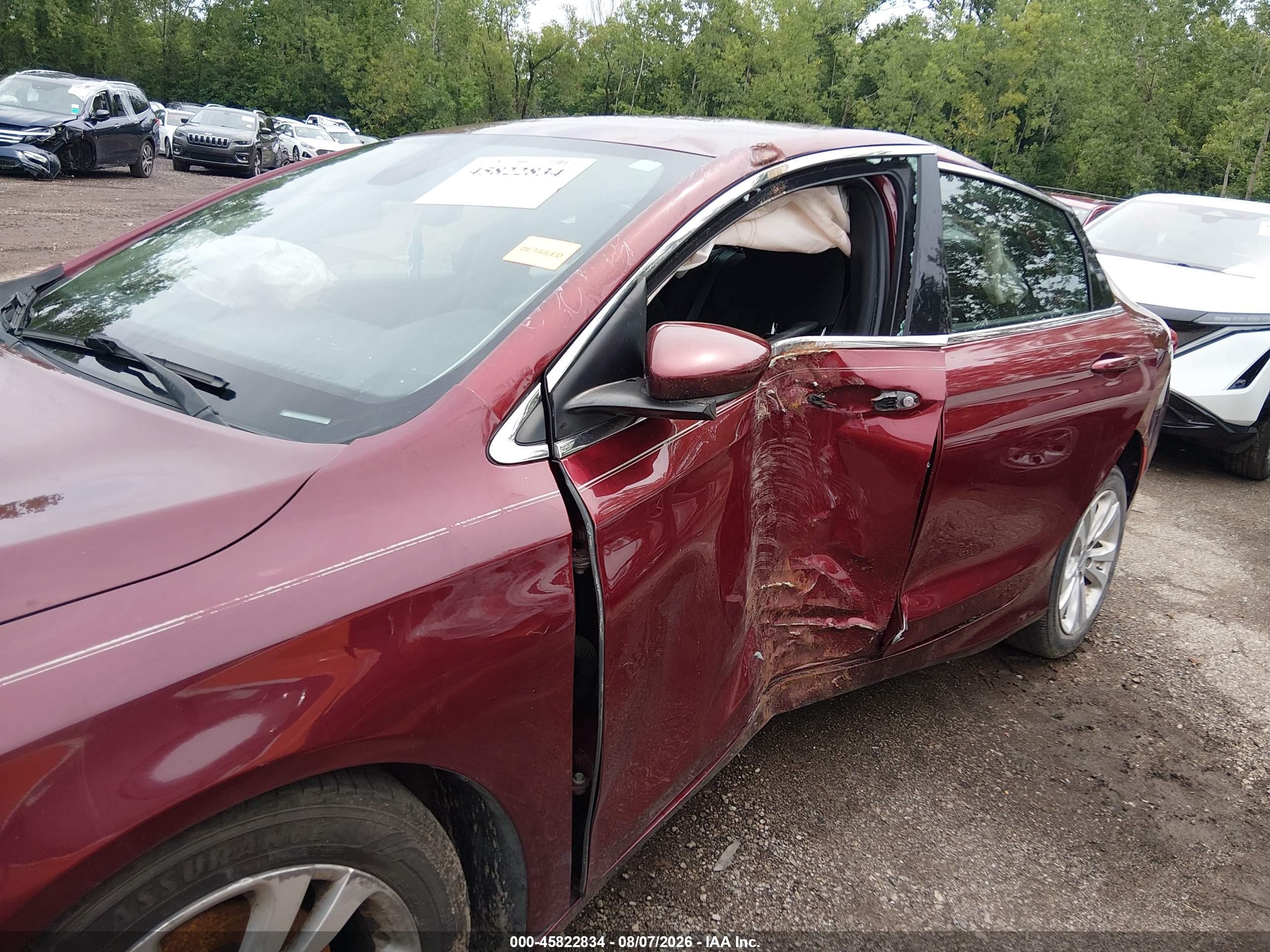 2015 Chrysler 200 Limited Red vin: 1C3CCCAB3FN693295