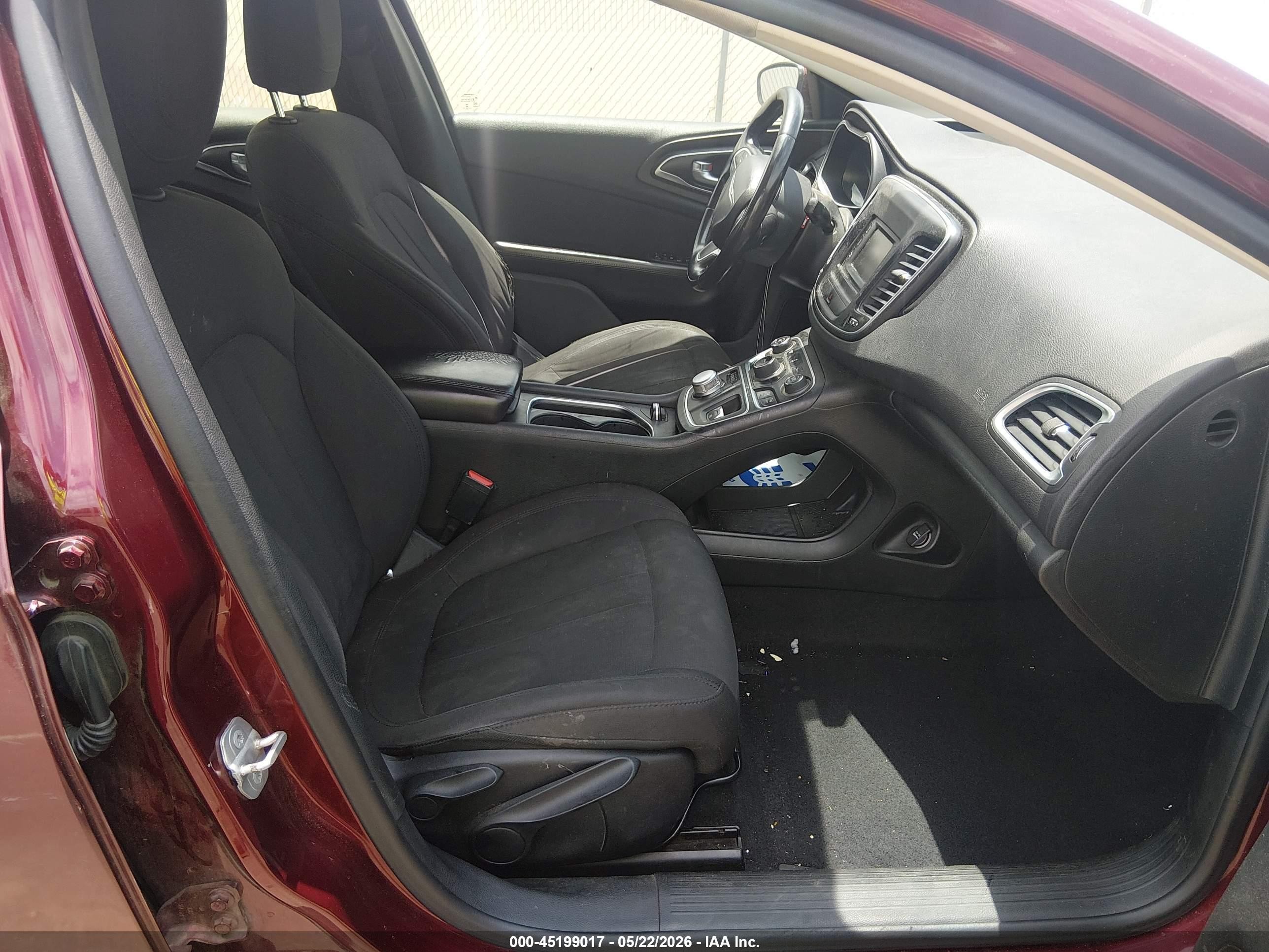 2015 Chrysler 200 Limited Maroon vin: 1C3CCCAB3FN694267
