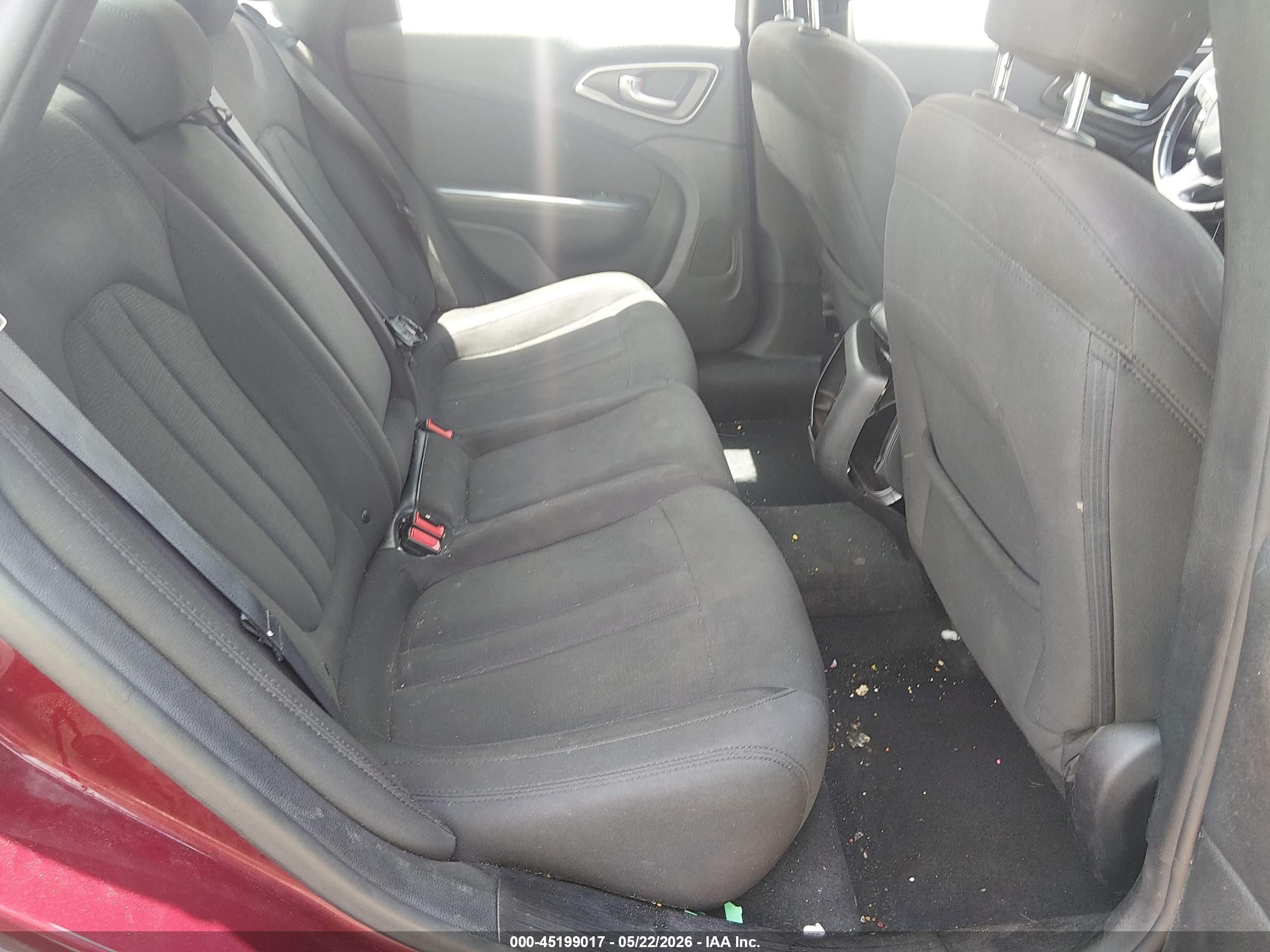 2015 Chrysler 200 Limited Maroon vin: 1C3CCCAB3FN694267