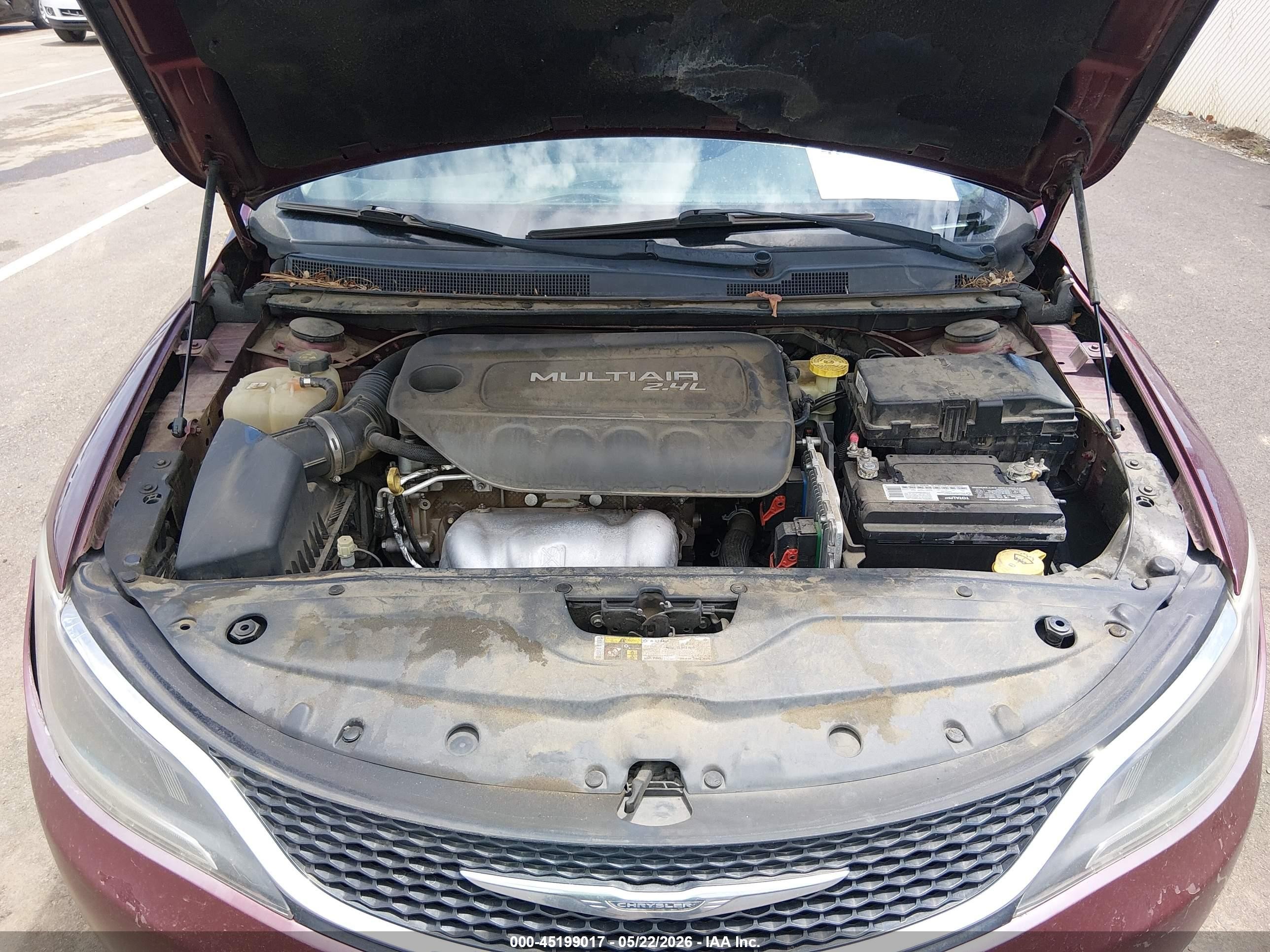 2015 Chrysler 200 Limited Maroon vin: 1C3CCCAB3FN694267