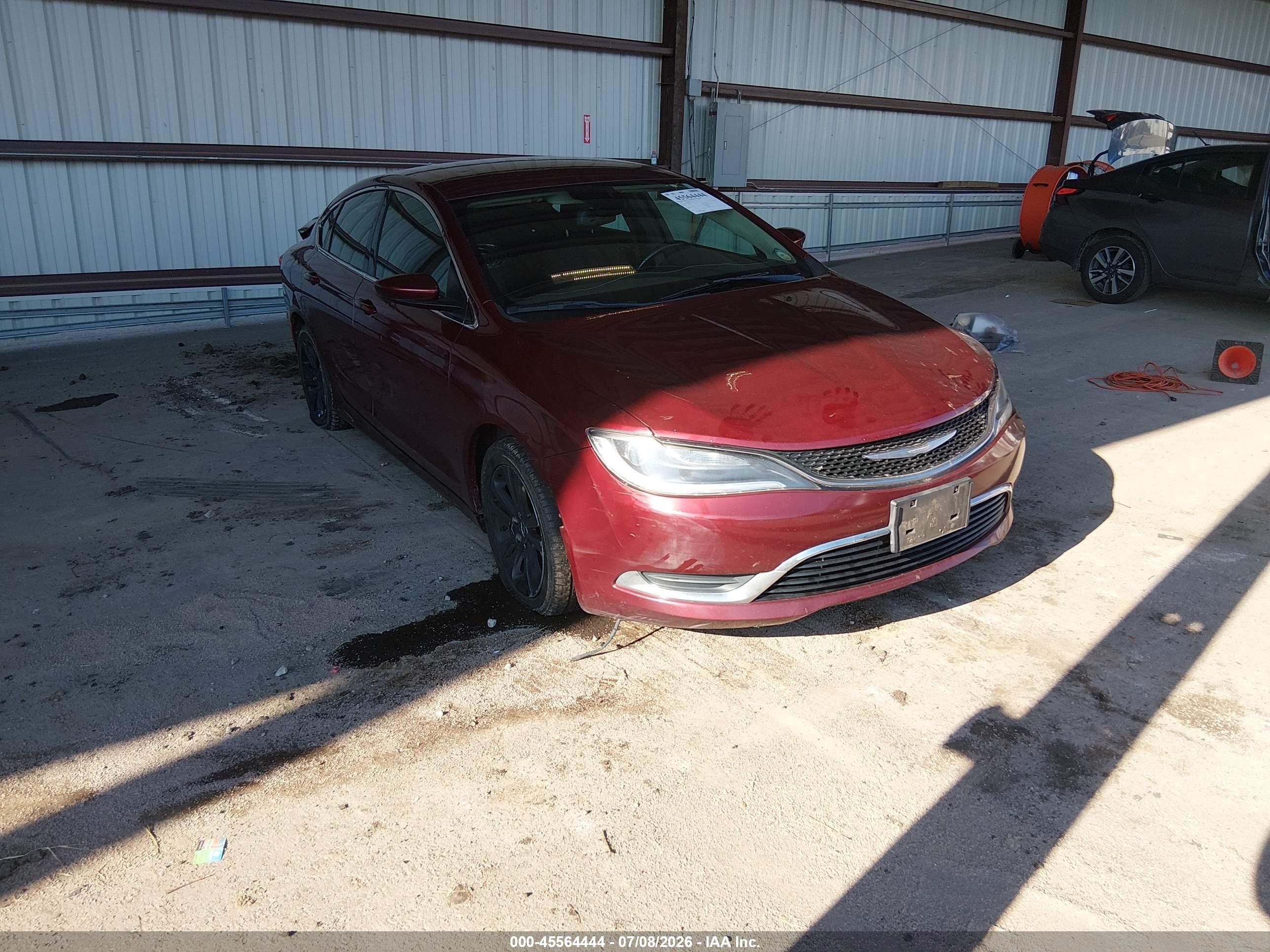 2015 Chrysler 200 Limited Maroon vin: 1C3CCCAB3FN721466
