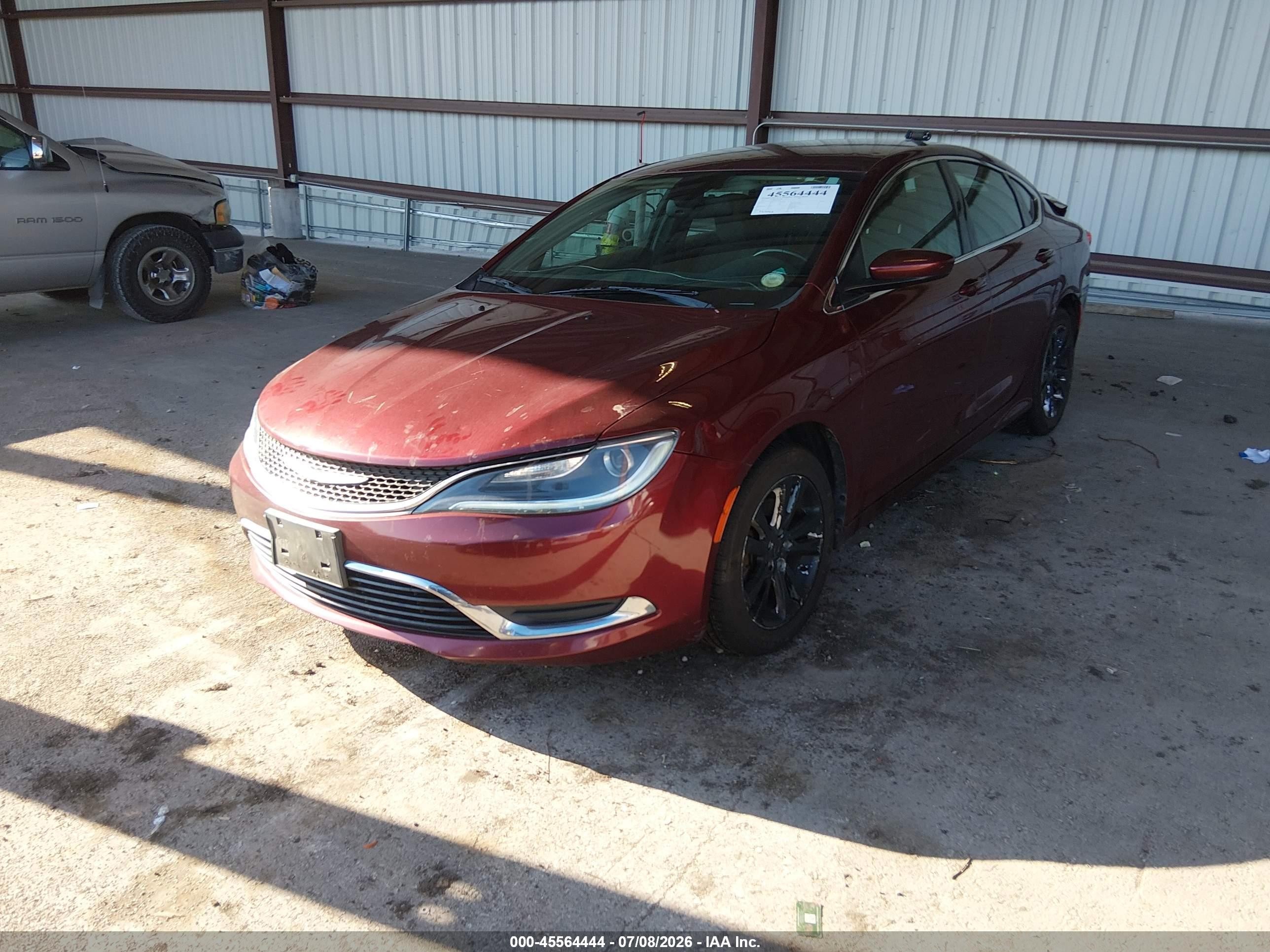 2015 Chrysler 200 Limited Maroon vin: 1C3CCCAB3FN721466