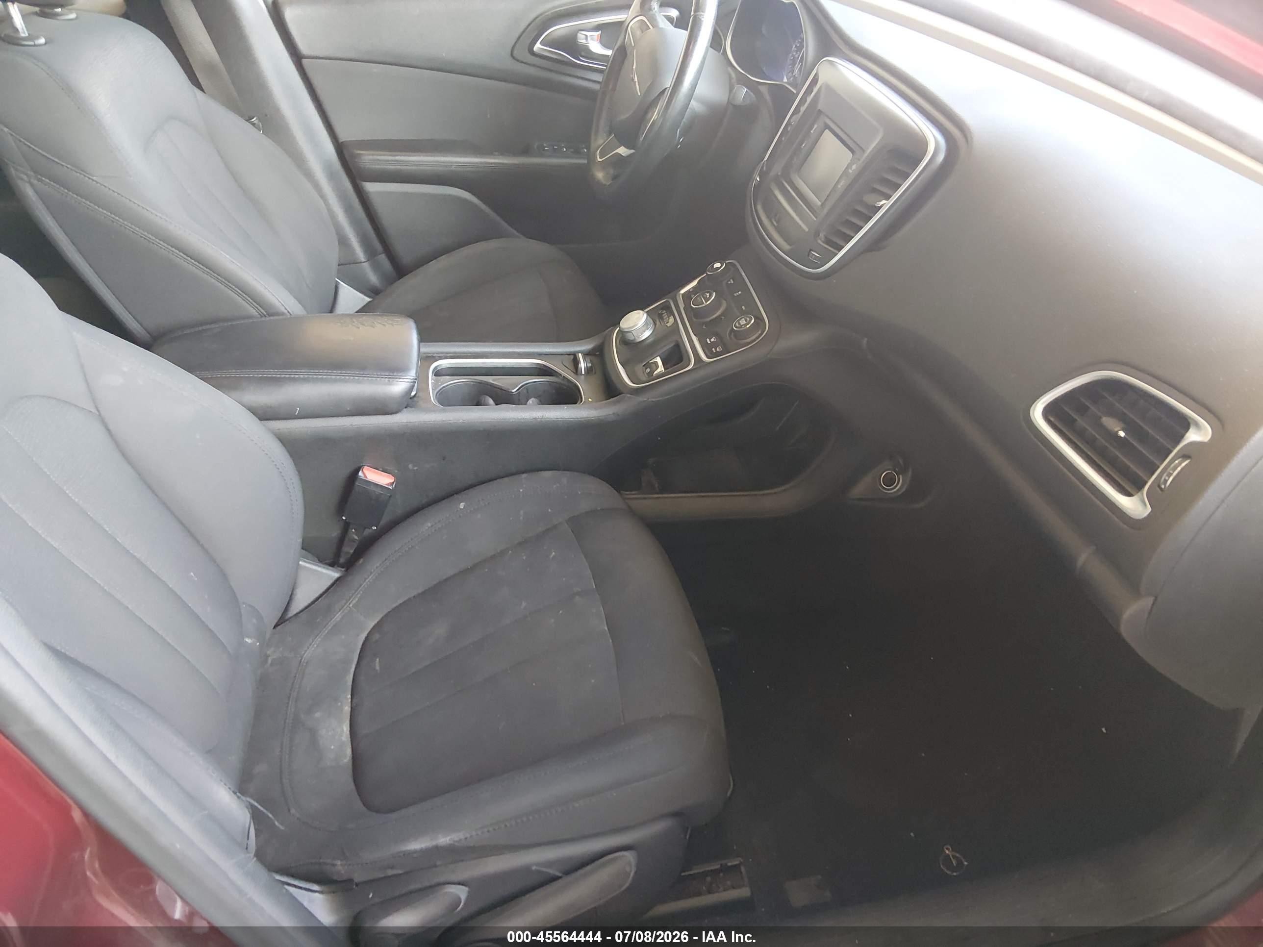 2015 Chrysler 200 Limited Maroon vin: 1C3CCCAB3FN721466
