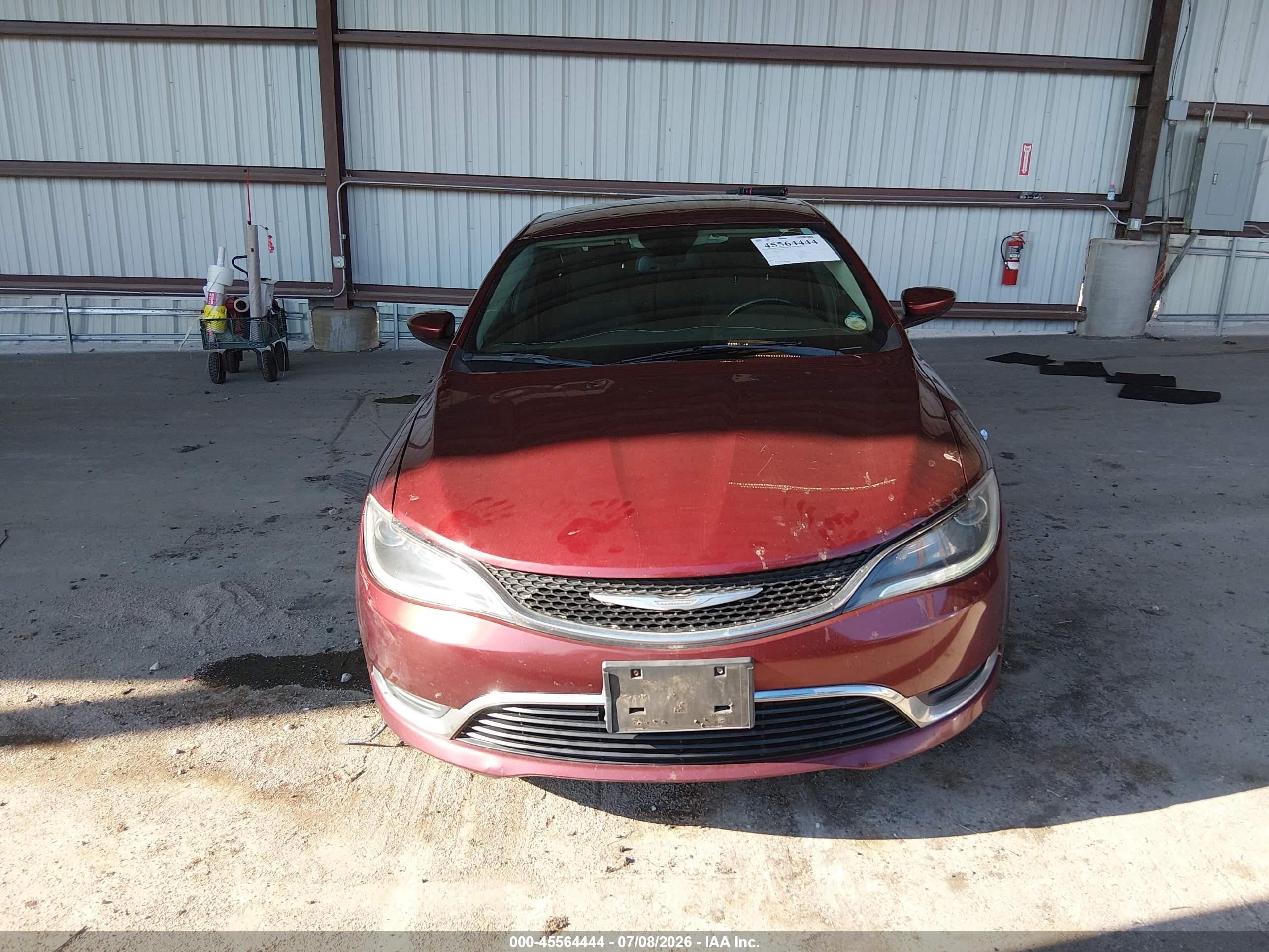 2015 Chrysler 200 Limited Maroon vin: 1C3CCCAB3FN721466