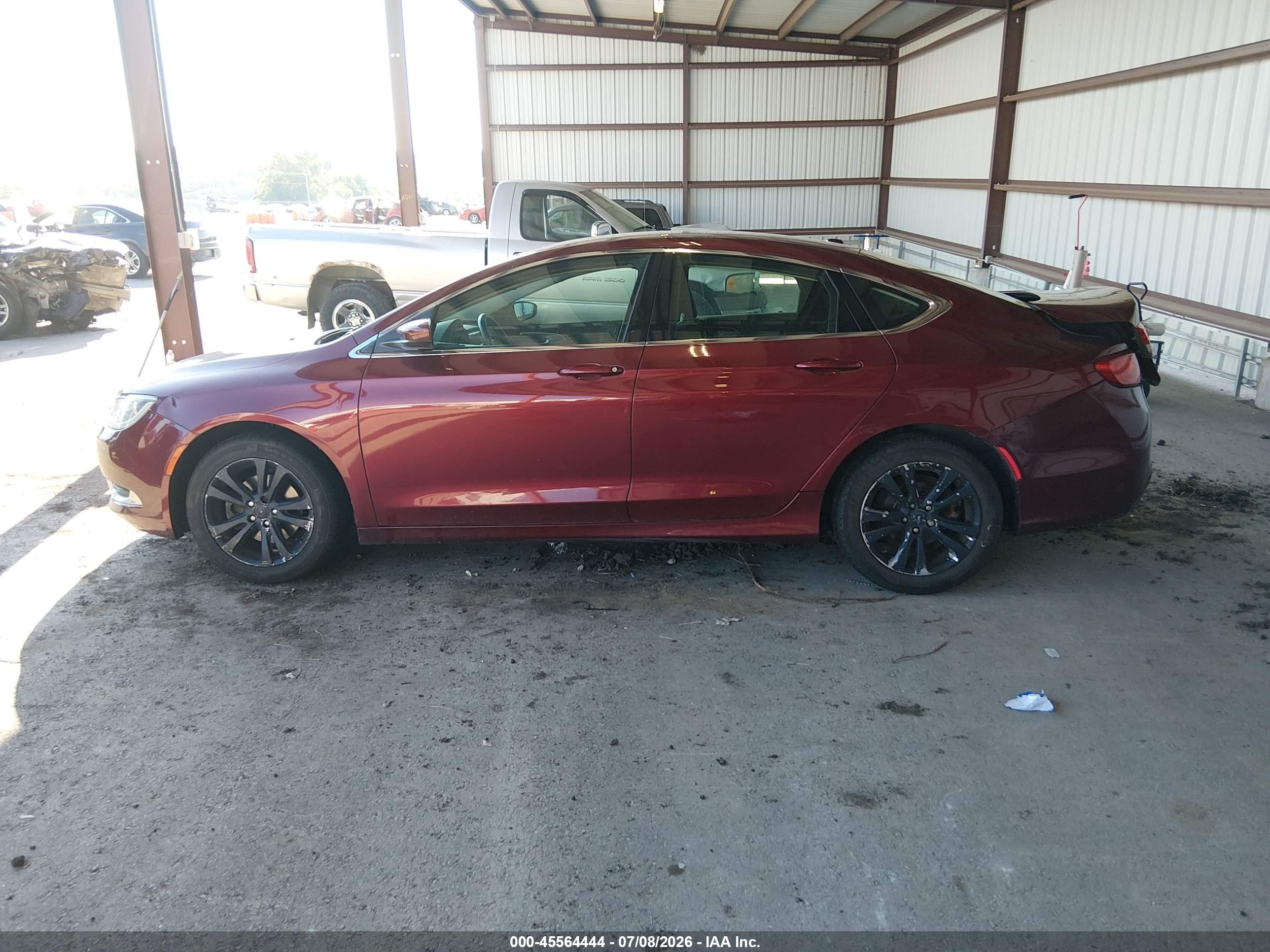 2015 Chrysler 200 Limited Maroon vin: 1C3CCCAB3FN721466