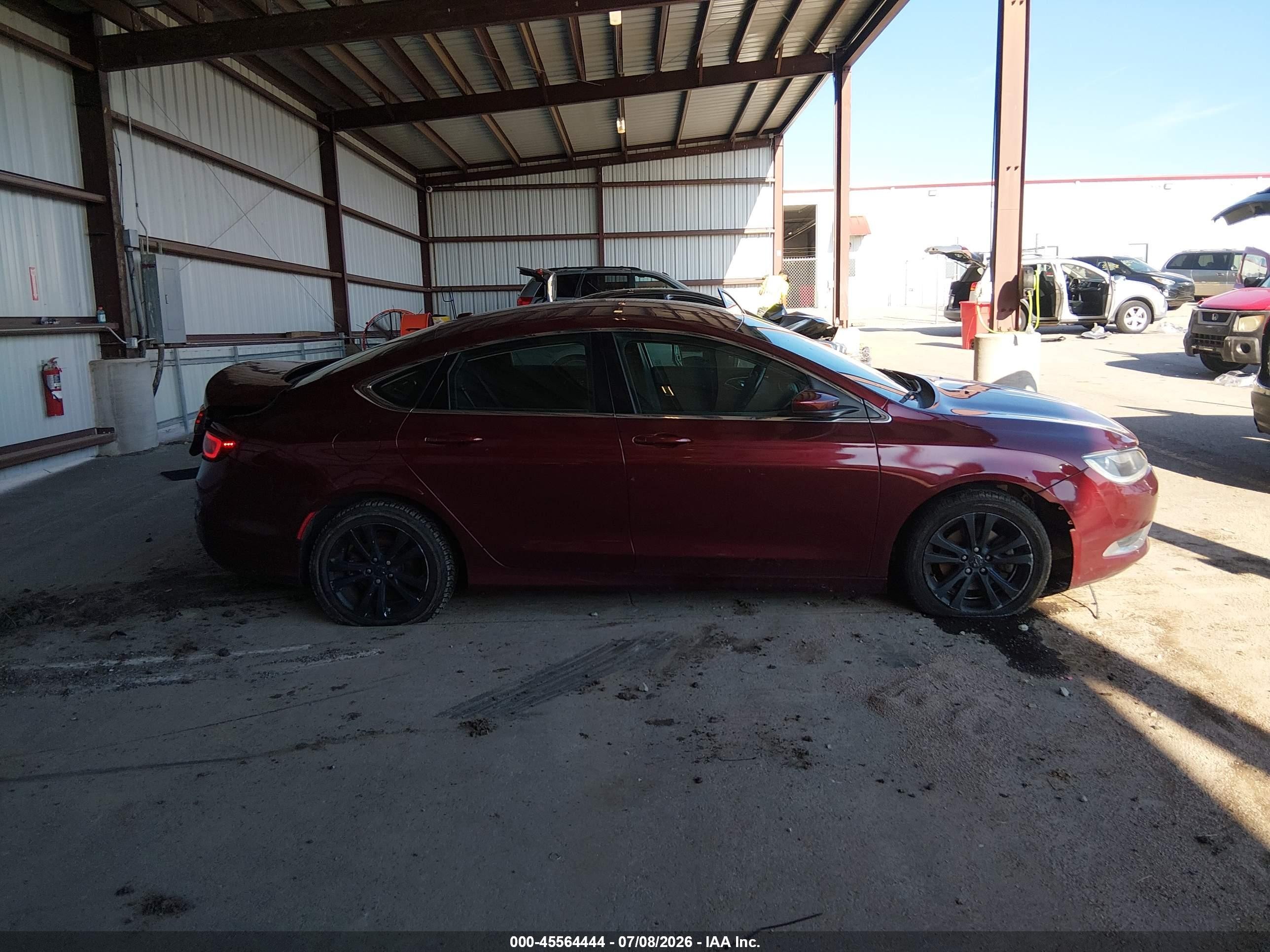 2015 Chrysler 200 Limited Maroon vin: 1C3CCCAB3FN721466